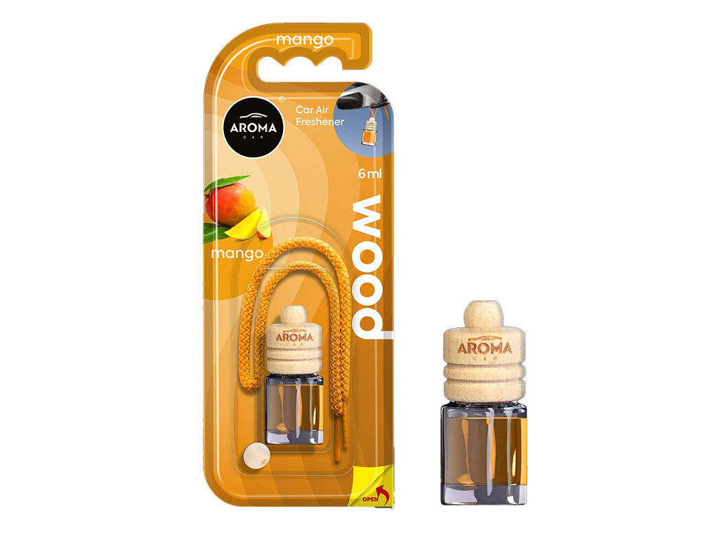 AMBIENTADOR AUTO AROMA CAR WOOD 6ML MANGO image number 0