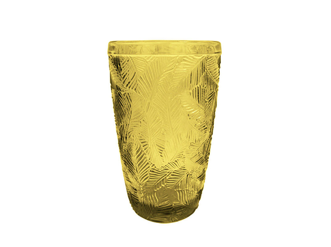 COPO VIDRO ACTUEL FOLHAS AMARELO 35CL image number 0