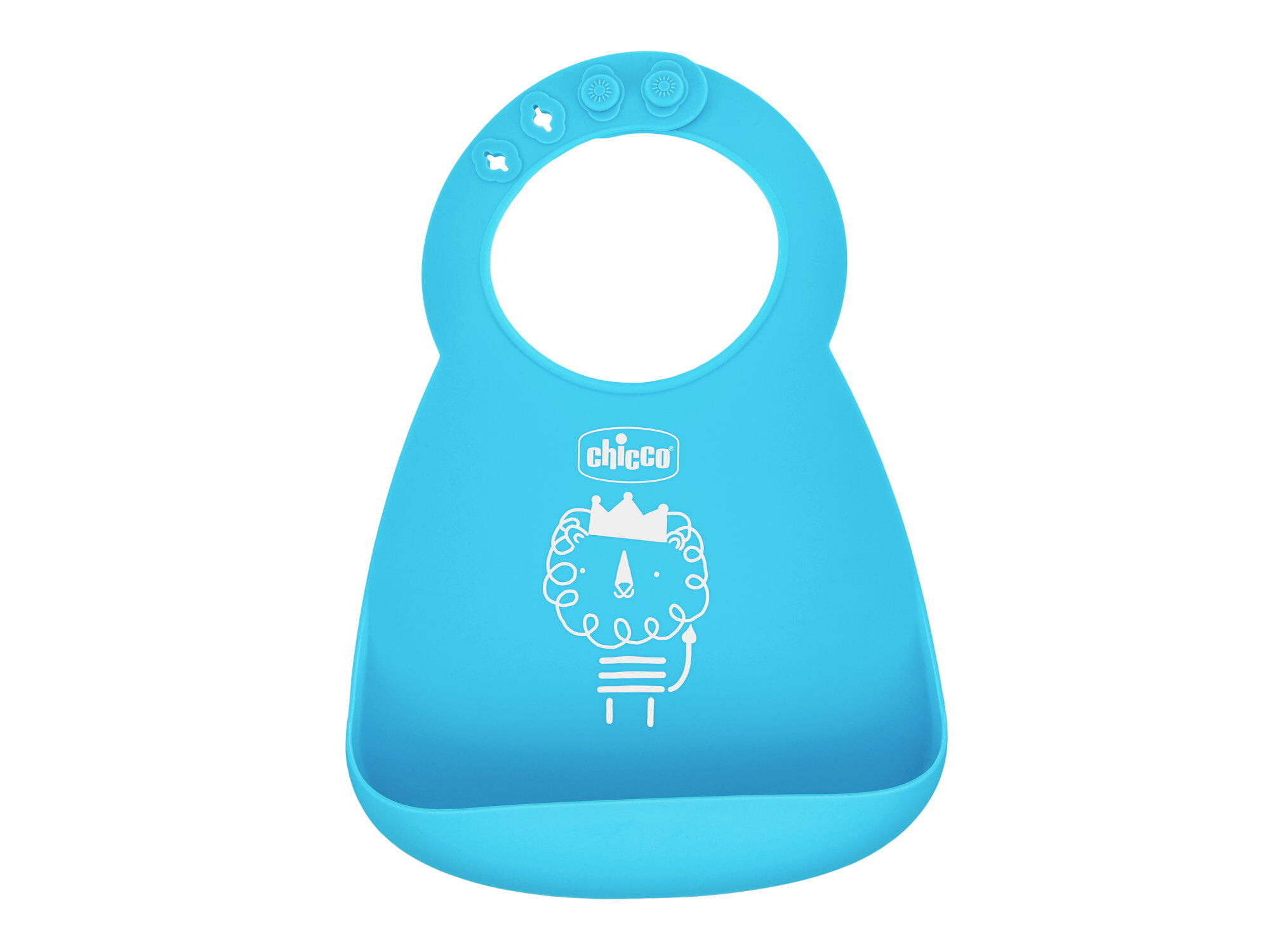 BABETE CHICCO SILICONE AZUL 6M+ image number 0