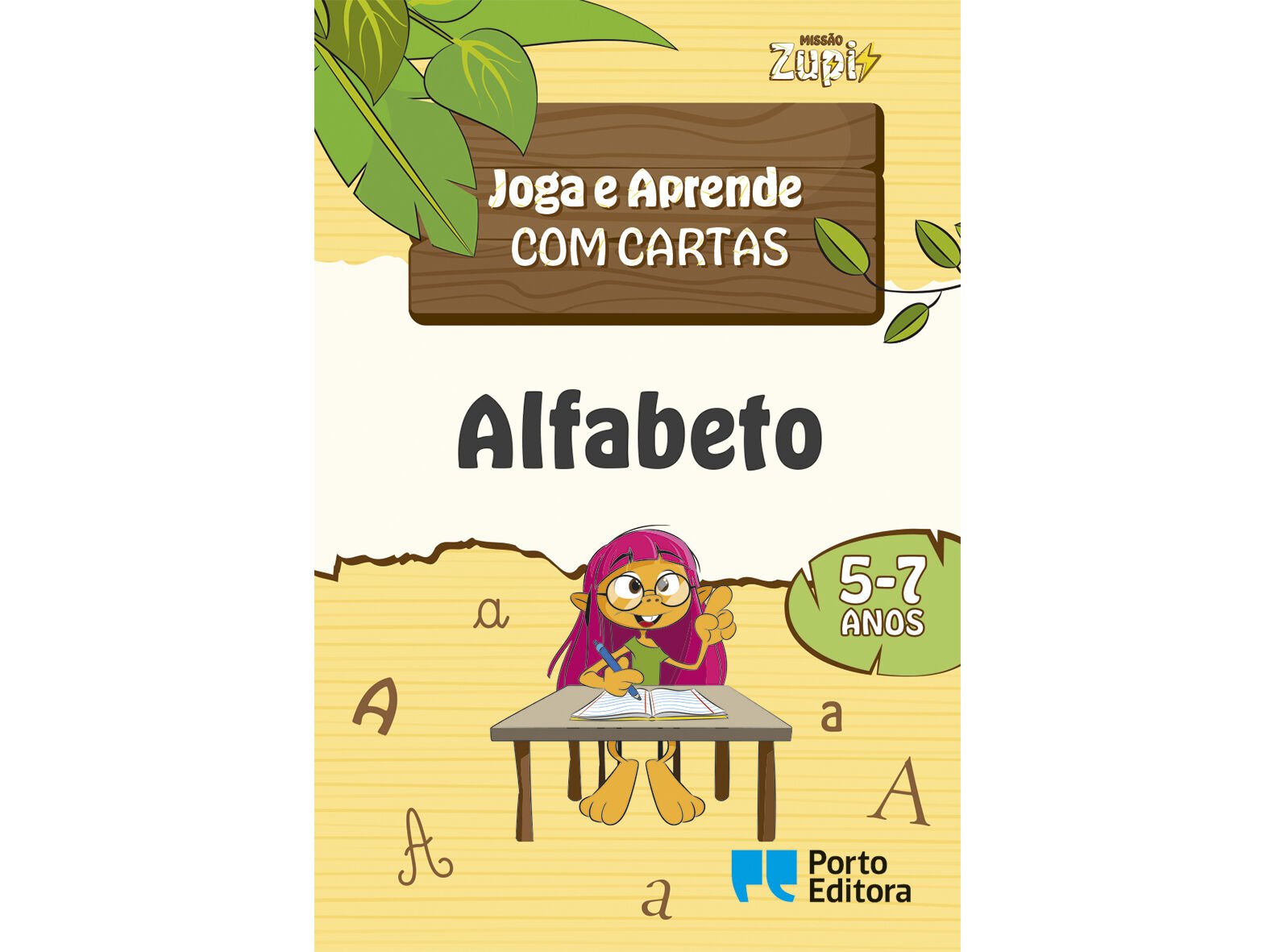 LIVRO ALFABETO - JOGA E APRENDE COM CARTAS - 5-7 ANOS image number 0