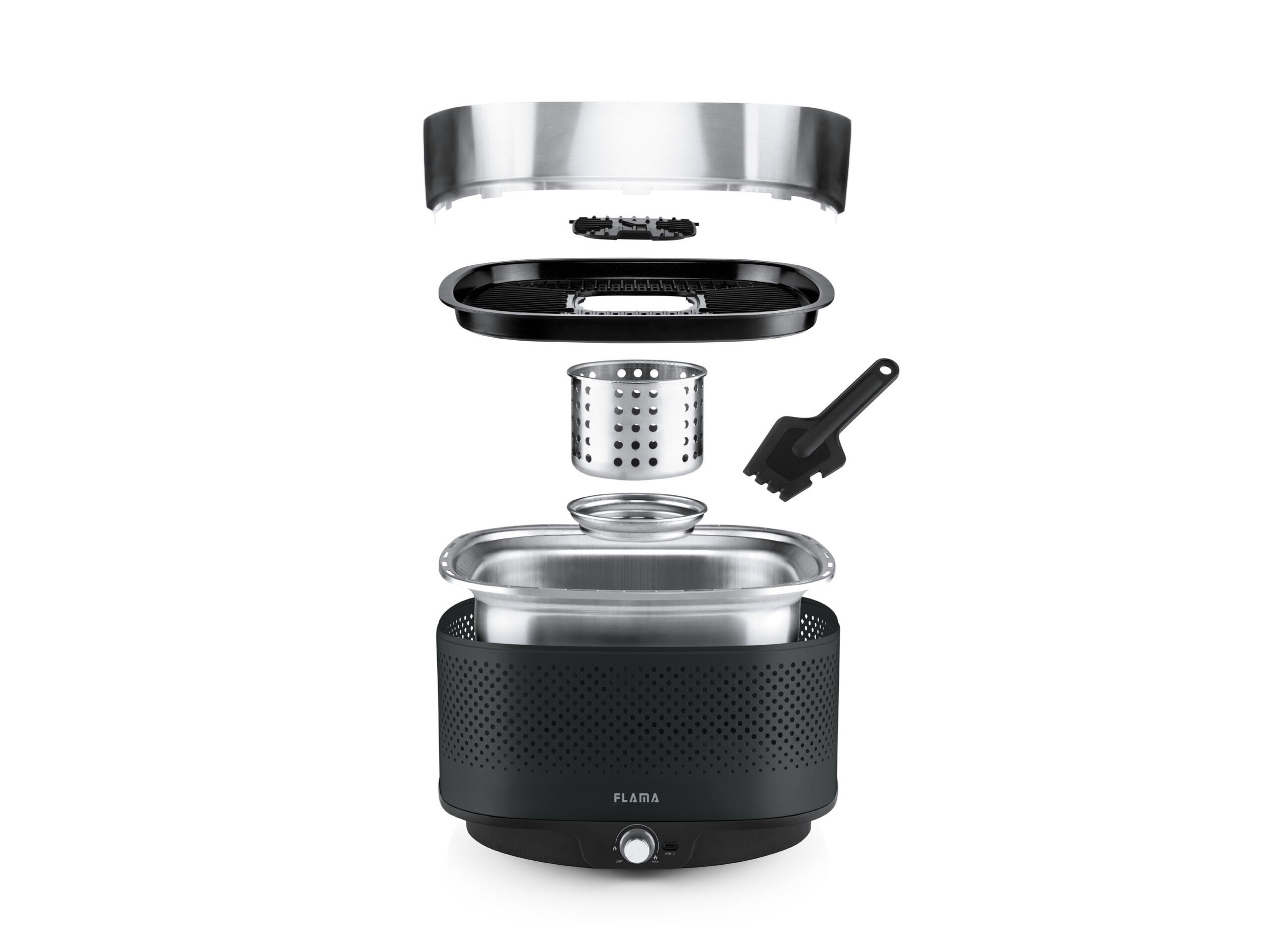 GRELHADOR FLAMA MASTERGRILL 4011FL ANTHRACITE image number 13