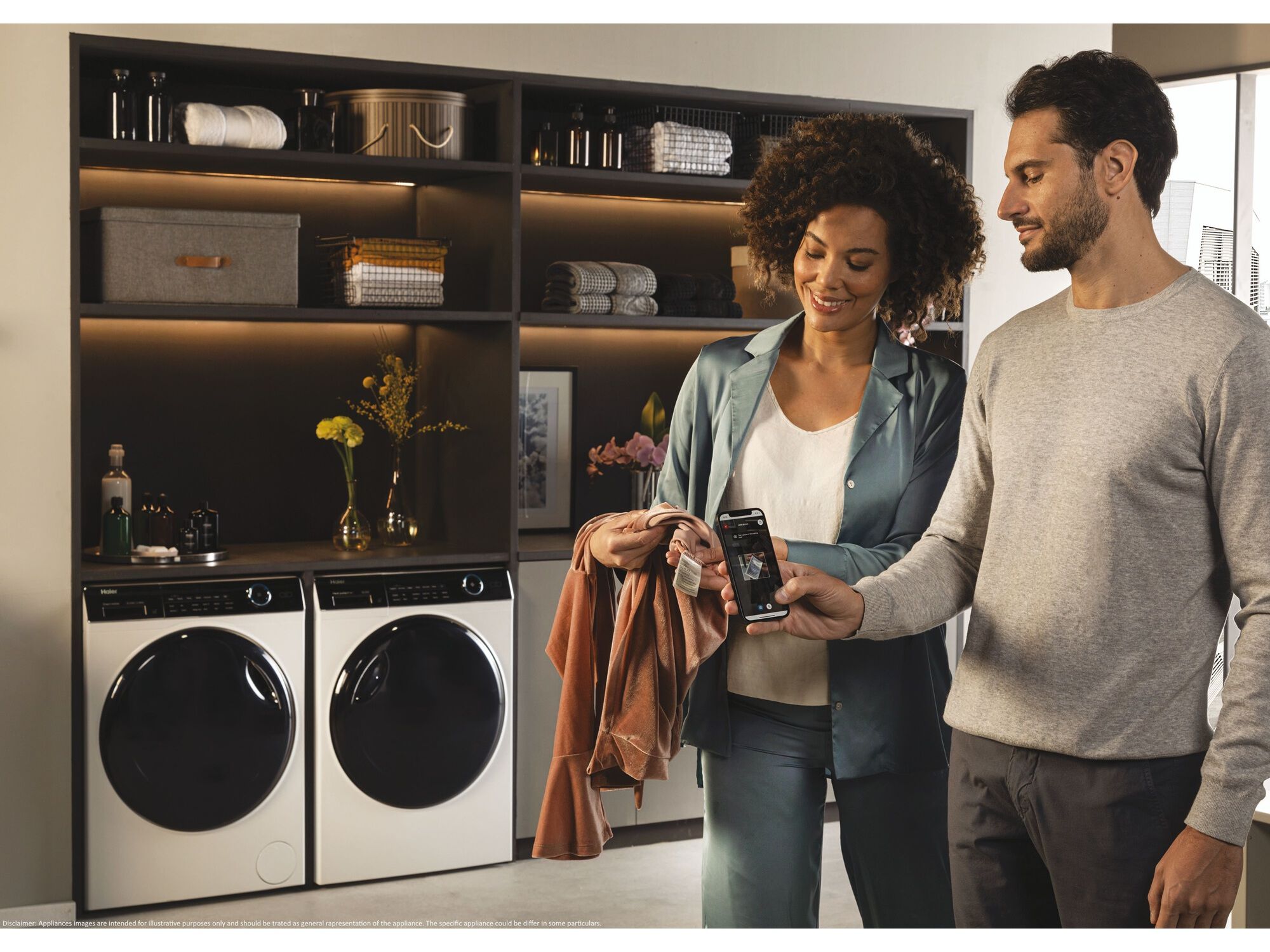 M&Aacute;QUINA DE LAVAR ROUPA HAIER HW100-B14959U1-S - BRANCO A 10KG image number 6