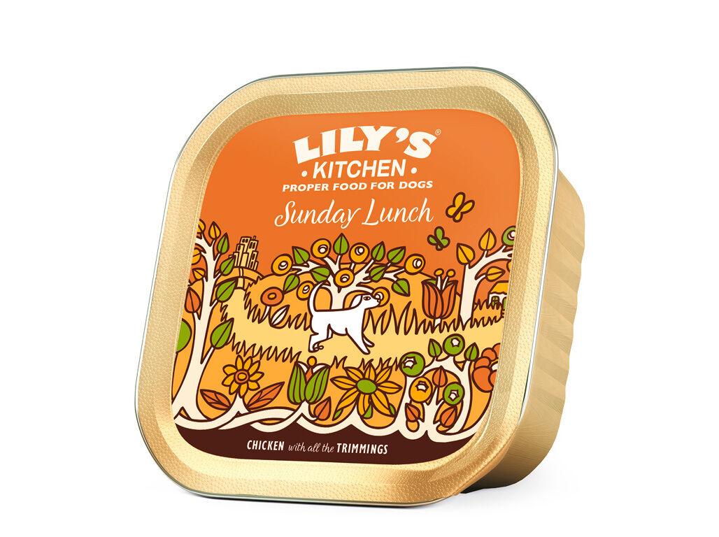 COMIDA H&Uacute;MIDA PARA C&Atilde;O LILY'S KITCHEN FRANGO 150G image number 1