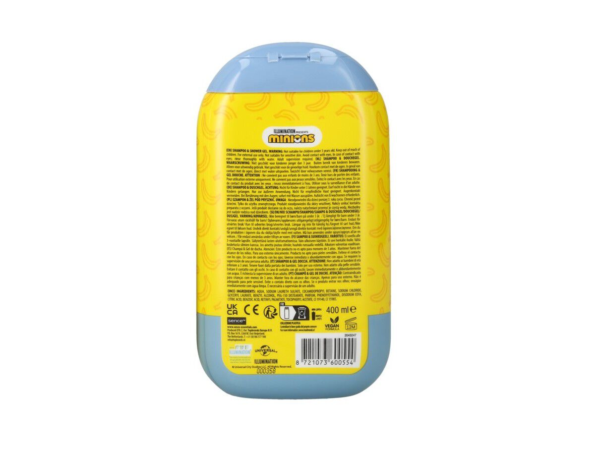 GEL DE BANHO MINIONS AROMA BANANA 400 ML image number 2