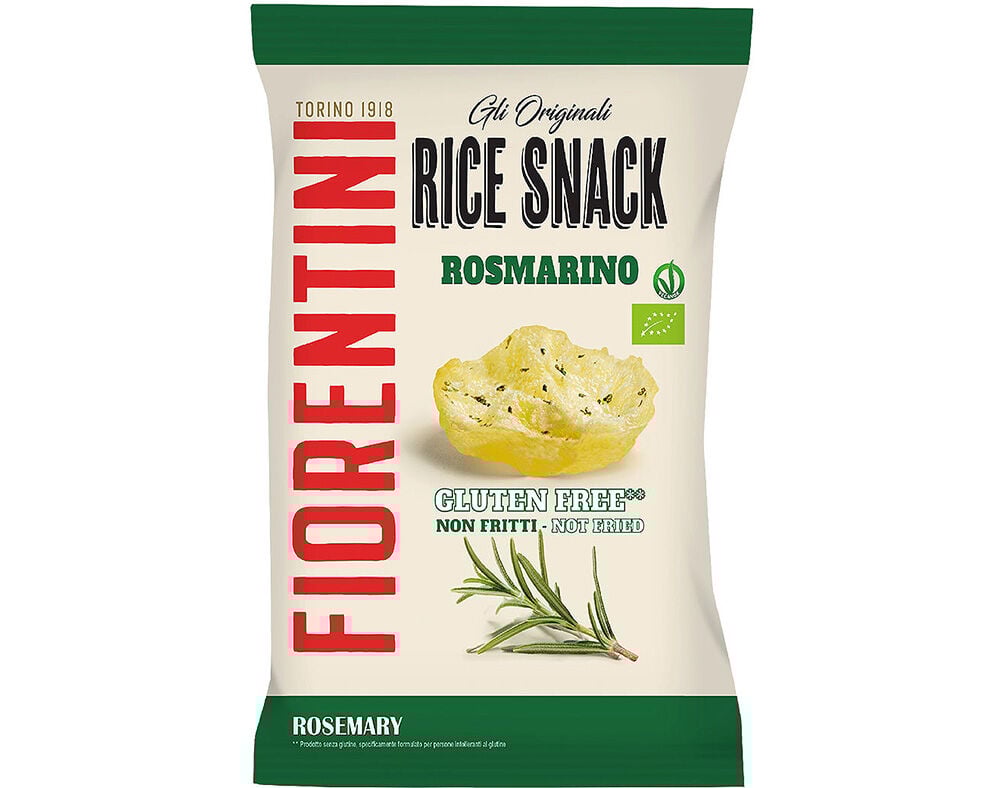 SNACK FIORENTINI RICE ALECRIM BIO SEM GL&Uacute;TEN 40G