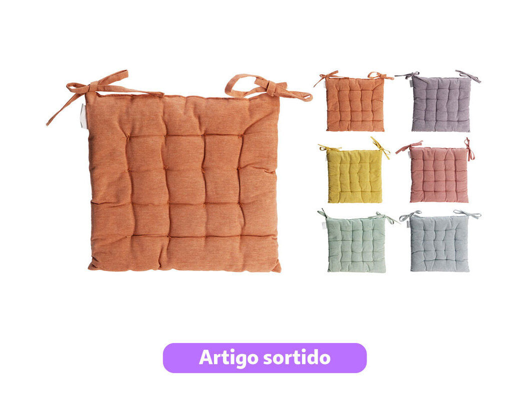 ALMOFADA KOOPMAN 39X39CM CORES SORTIDAS