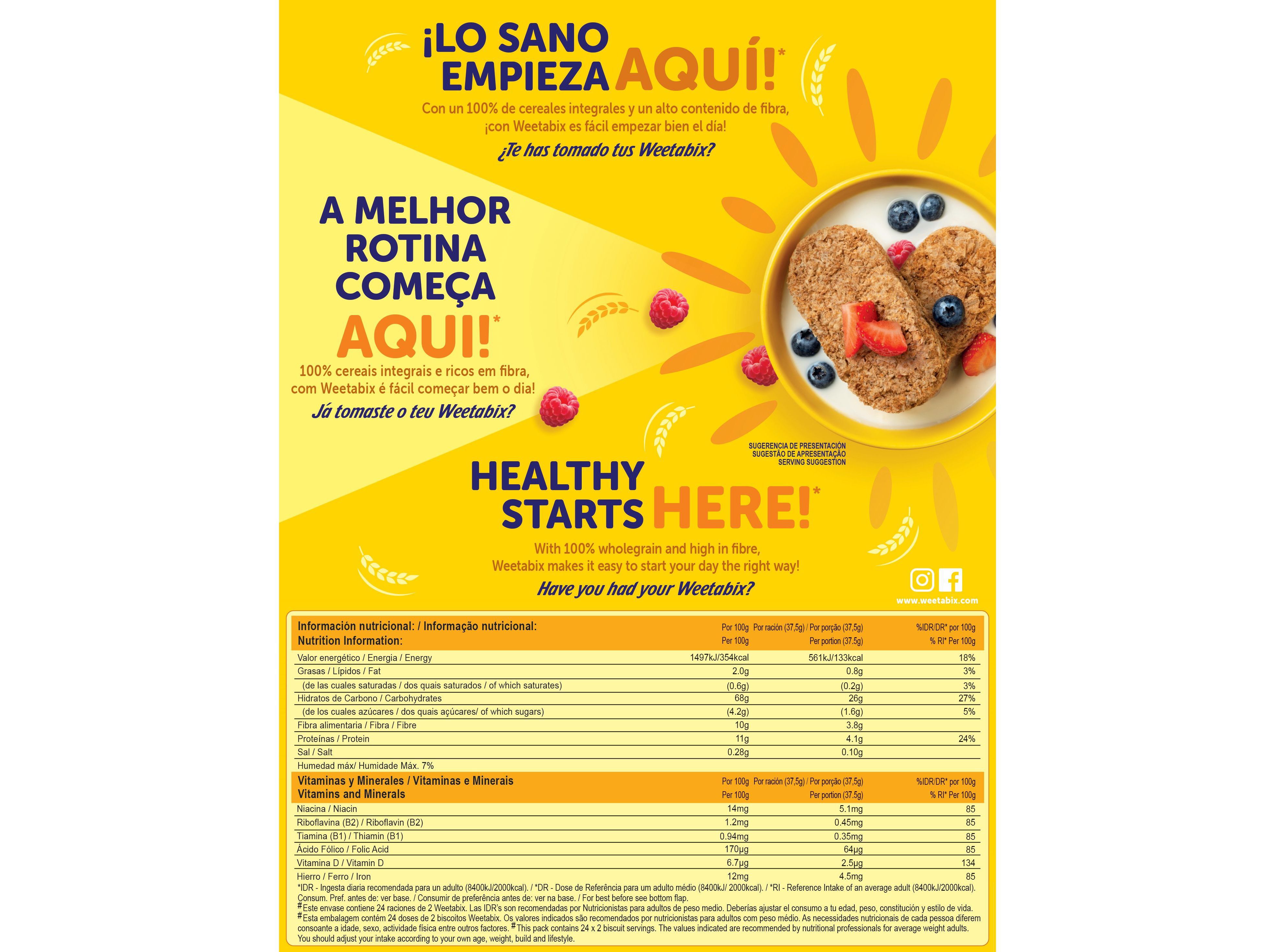 CEREAIS WEETABIX ORIGINAL PACK ECON&Oacute;MICO 860G image number 1