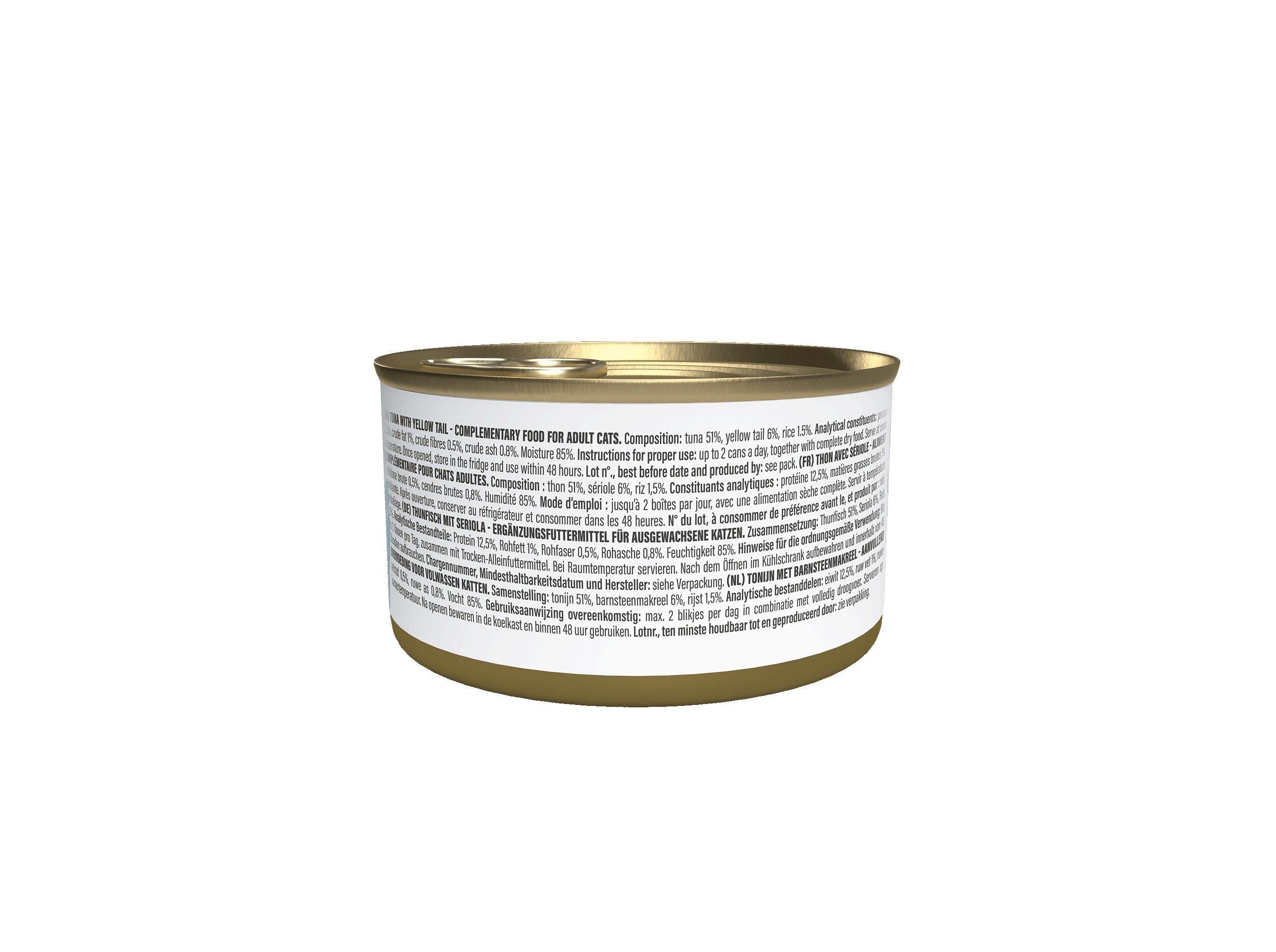COMIDA H&Uacute;MIDA GATO SCHESIR ATUM/CHARUTEIRO 70G image number 1