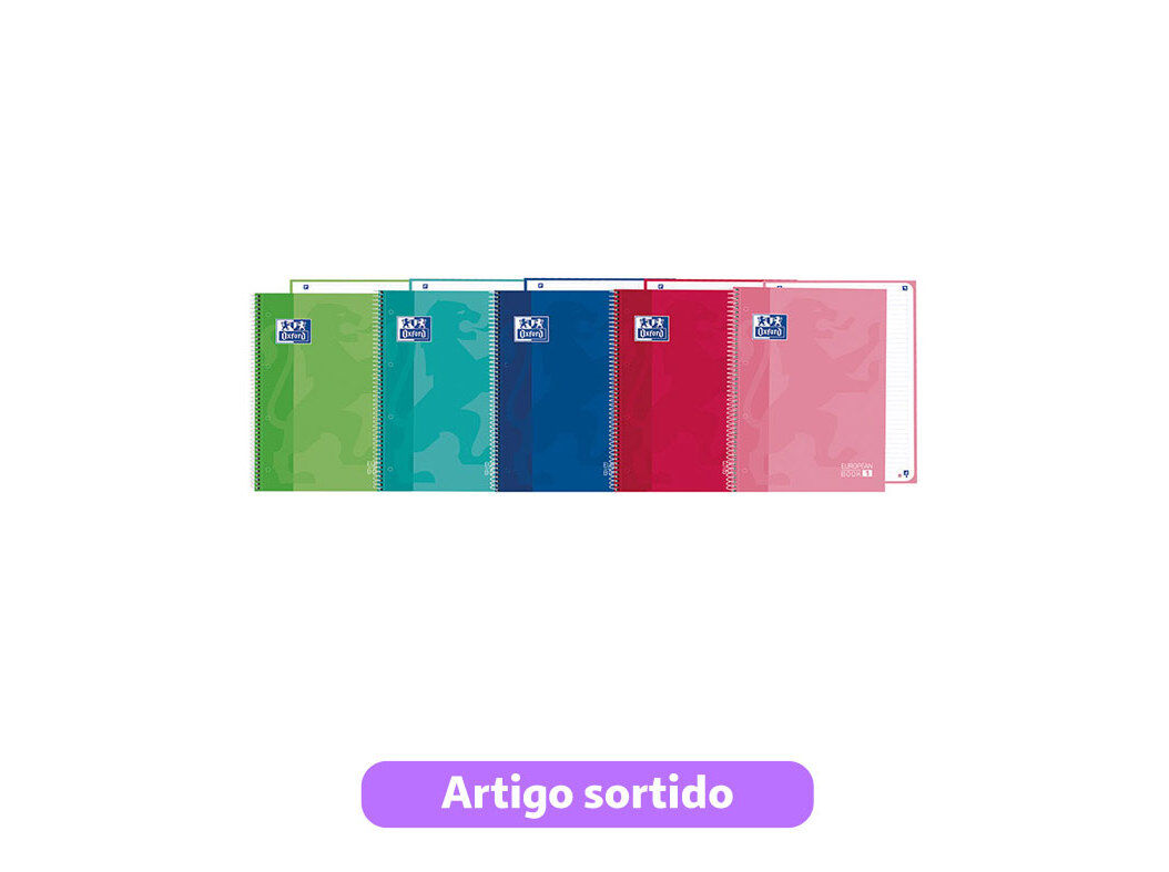 CADERNO ESPIRAL OXFORD A4 PAUTADO SCHOOL CLASSIC CORES SORTIDAS image number 0