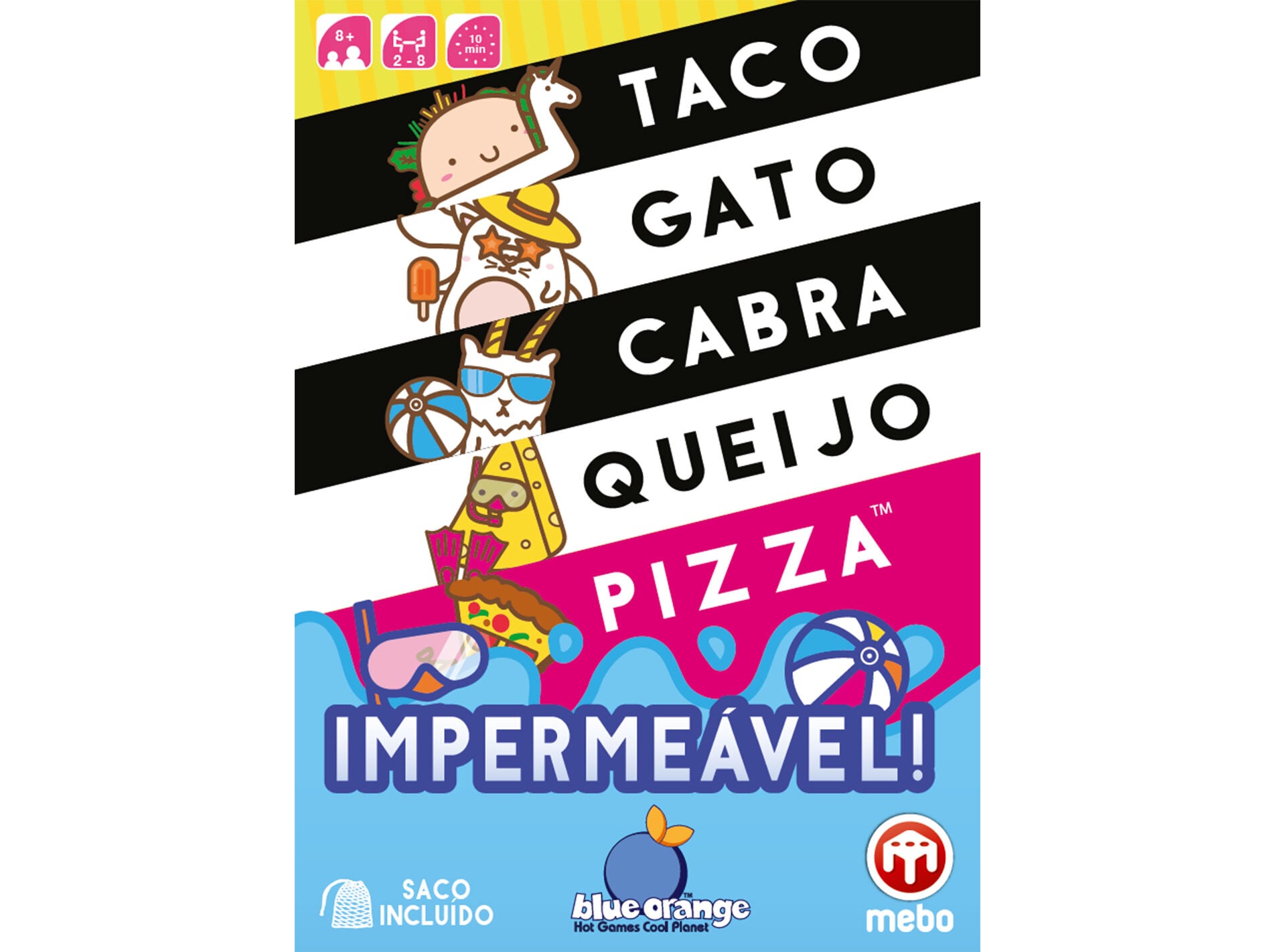 JOGO DE TABULEIRO MEBO GAMES TACOGATO IMPERME&Aacute;VEL image number 0