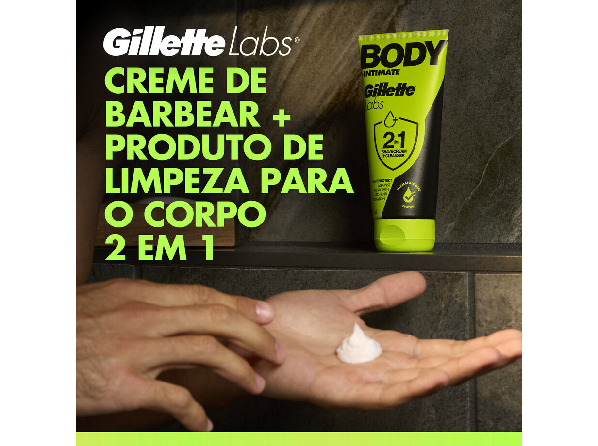 CREME 2EM1 GILLETTE LABS 177ML image number 1