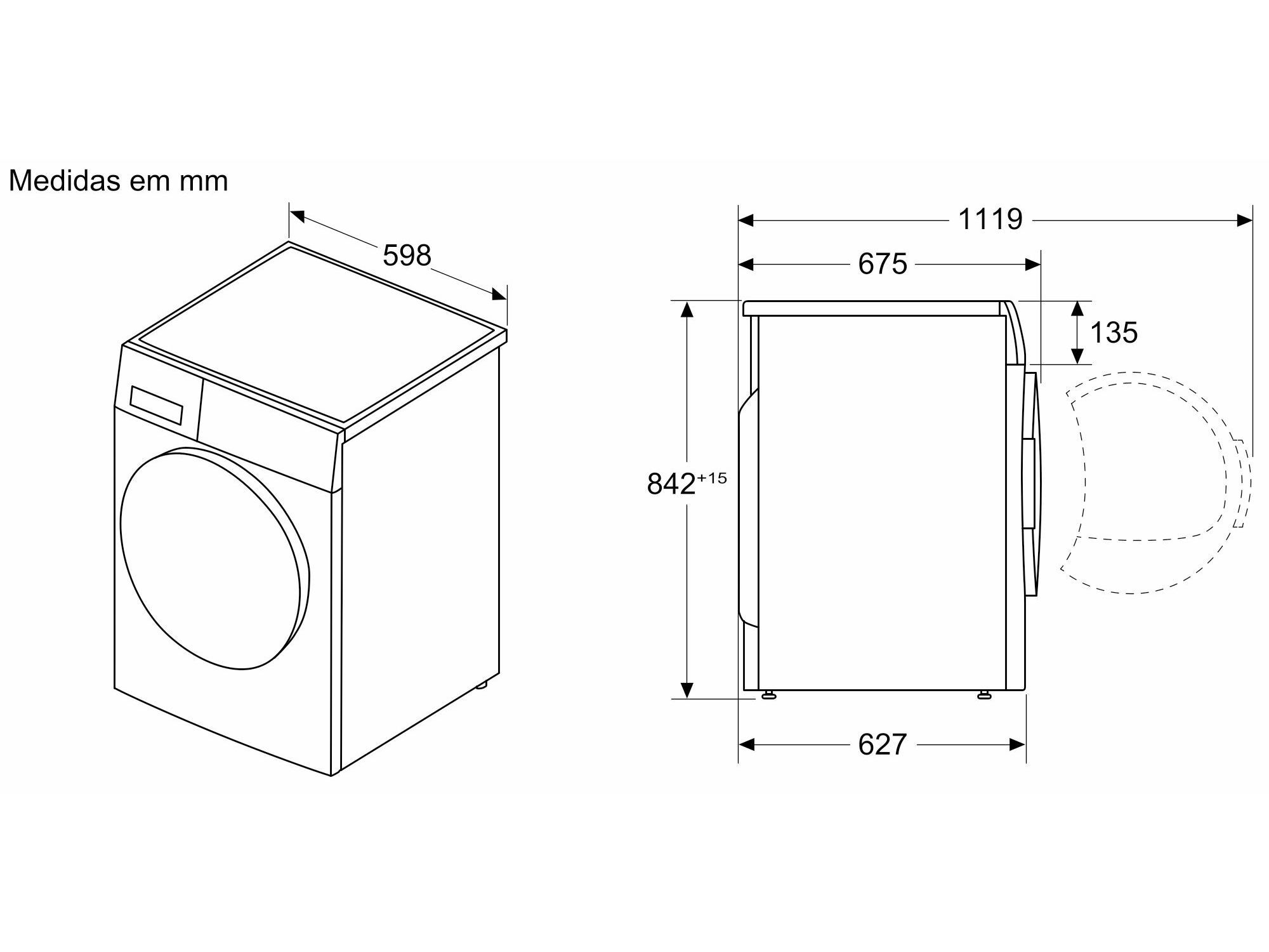 M&Aacute;QUINA SECAR ROUPA BOSCH WRB247D0ES BRANCO A 9KG BC image number 5