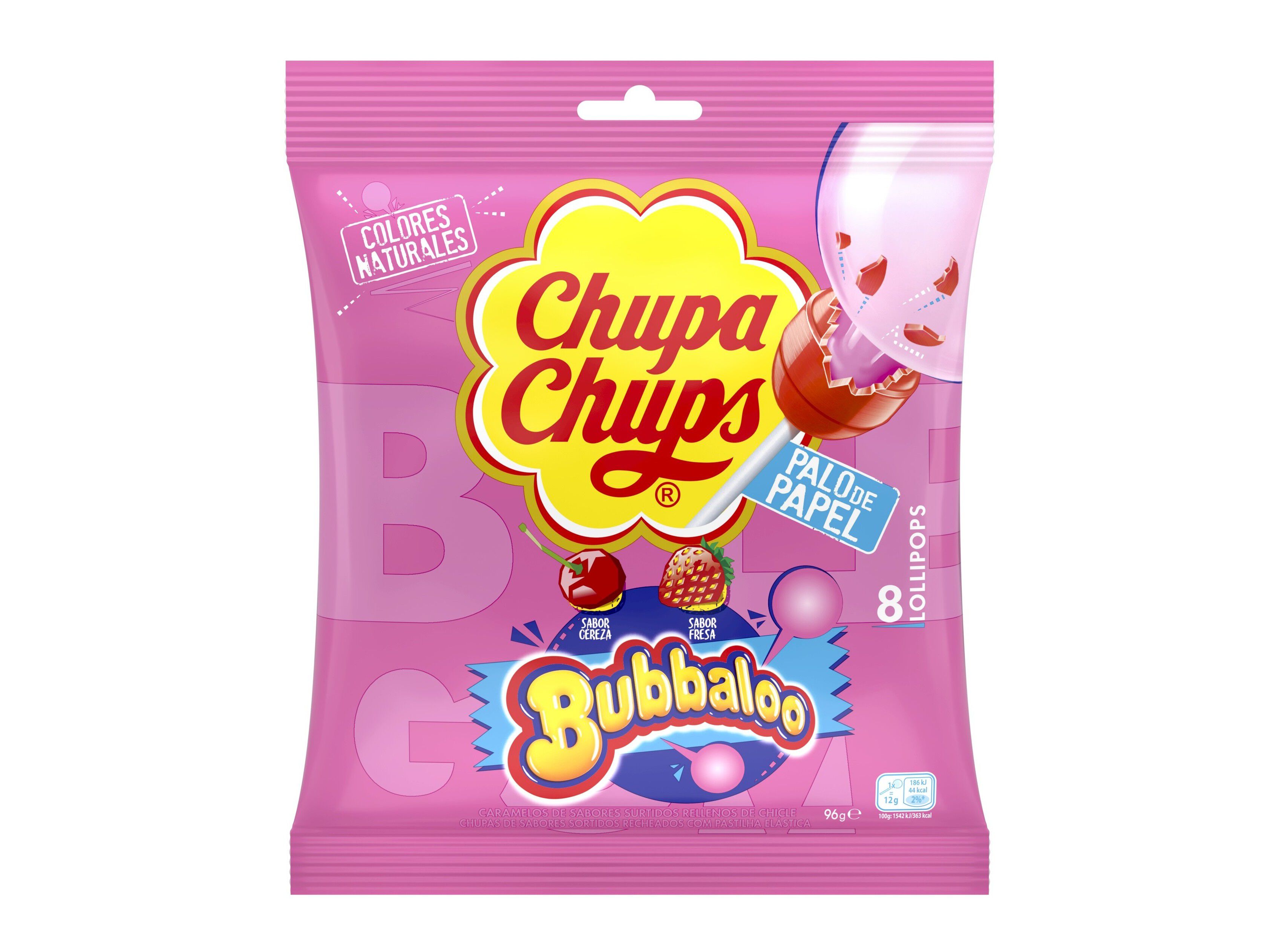 CHUPAS CHUPA CHUPS COM RECHEIO BUBBALOO 96GR image number 1