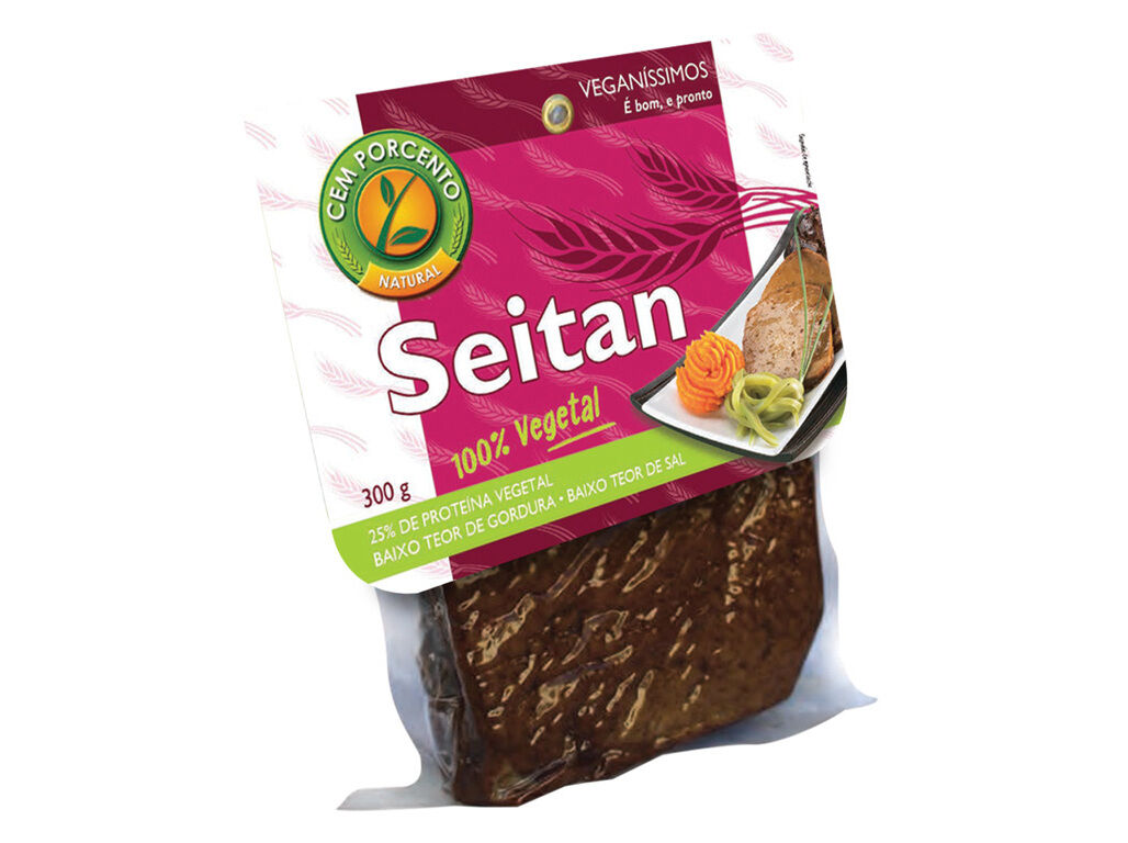 SEITAN CEM PORCENTO VEGETAL 300G image number 0