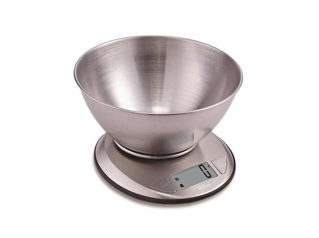 BALAN&Ccedil;A ELETR&Oacute;NICA QILIVE 600122572 INOX COM TA&Ccedil;A 5KG image number 1