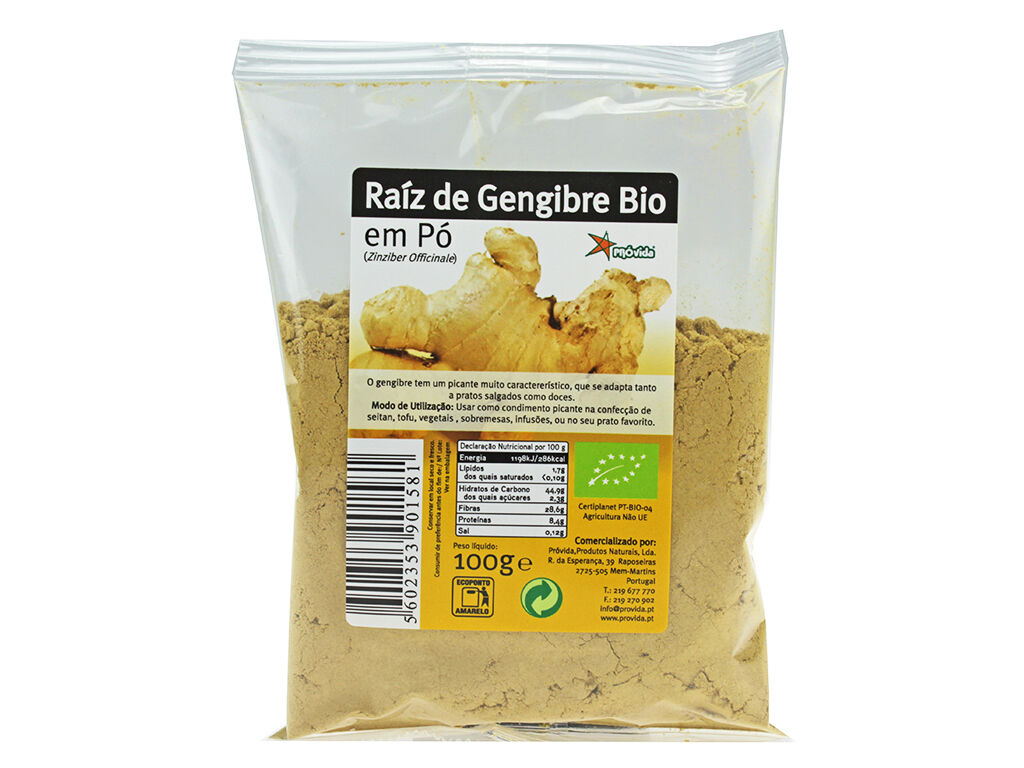 GENGIBRE PROVIDA EM P&Oacute; BIO 100G image number 1