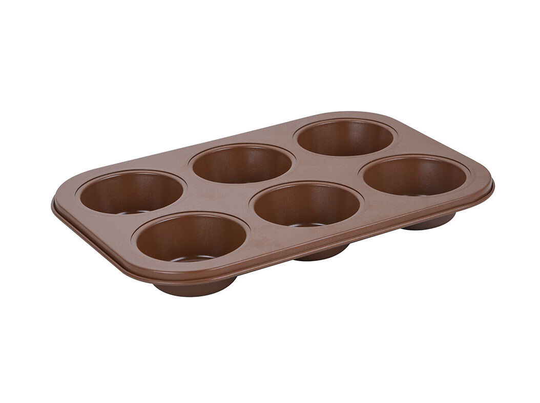 TABULEIRO PARA MUFFINS ACTUEL A&Ccedil;O 6 CAVIDADES