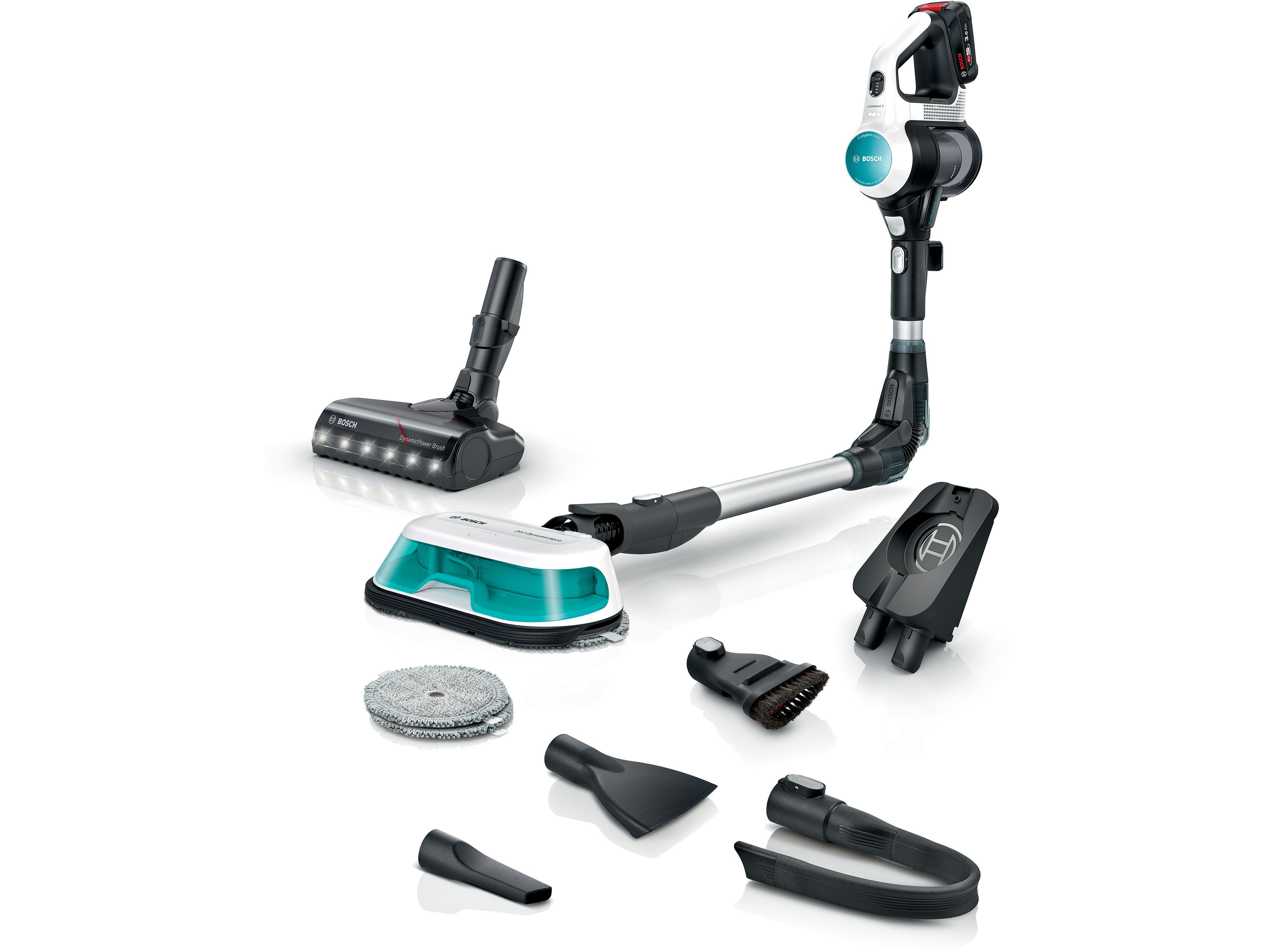 ASPIRADOR VERTICAL BOSCH BCS71HYG4 UNLIMITED 7 PROHYGIENIC AQUA