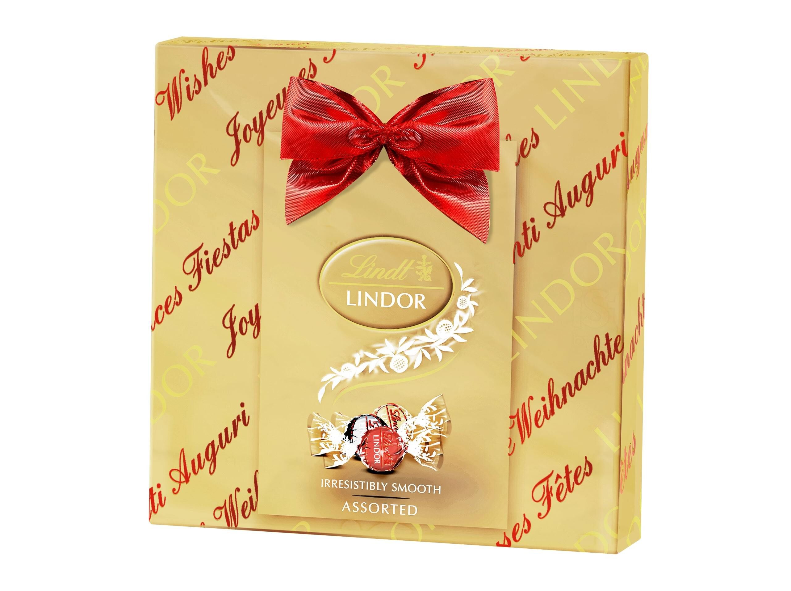 BOMBONS EMBRULHADOS LINDOR WRAPPED BOX SORTIDO 137G image number 0