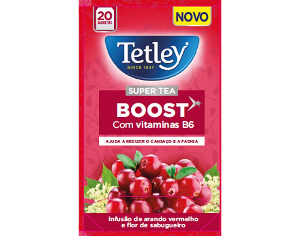 INFUS&Atilde;O TETLEY BOOST VITAMINAS B6 20 SAQUETAS image number 0