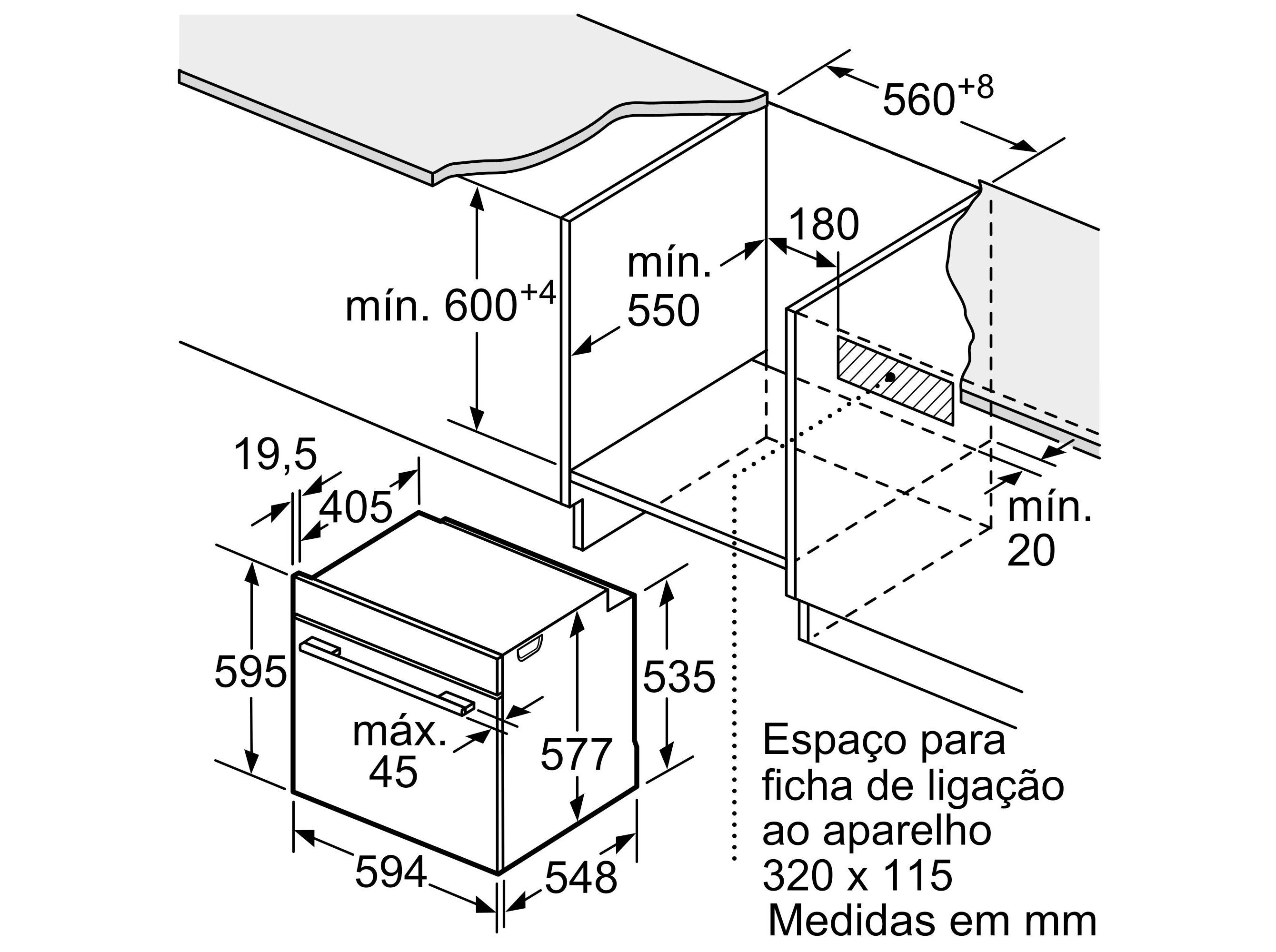 FORNO MULTIFUN&Ccedil;&Otilde;ES BOSCH HBG7742B1 PIROLITICO A+ 71L 3600W image number 8