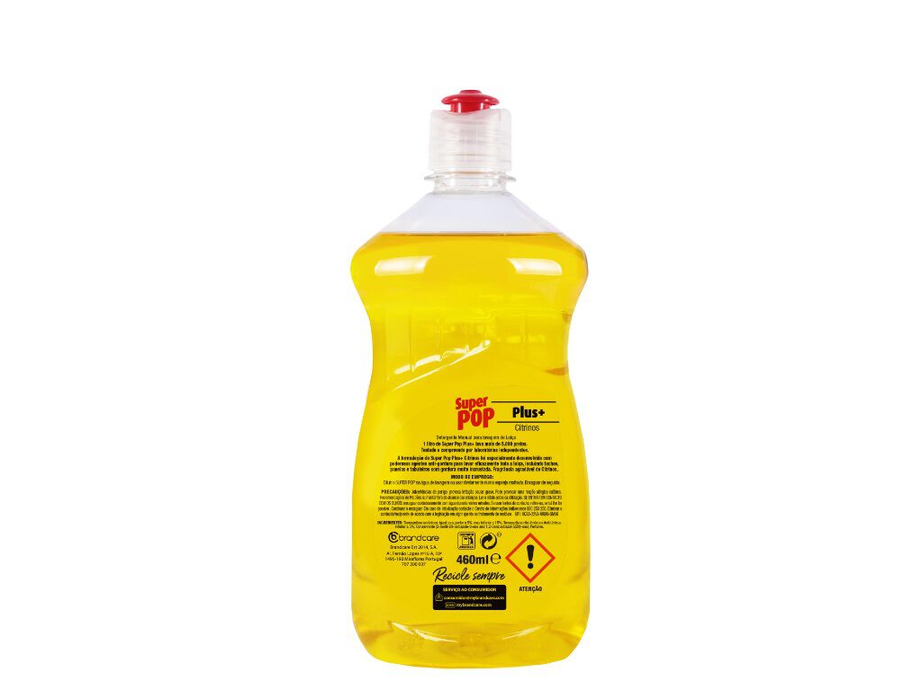 DETERGENTE DE LOI&Ccedil;A SUPER POP PLUS+ CITRINOS 460 ML image number 1
