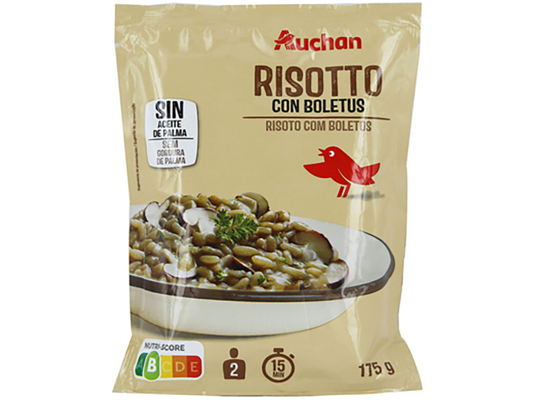 RISOTO AUCHAN COM COGUMELOS 175G image number 0