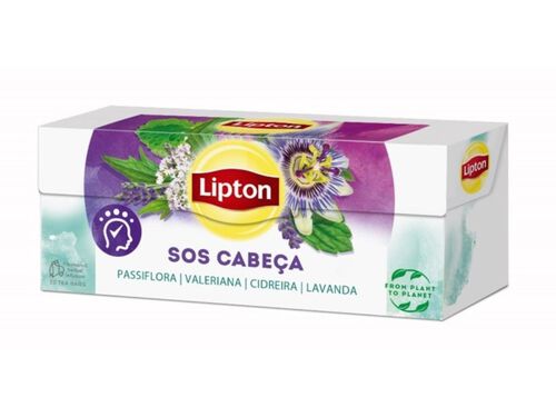 INFUSÃO LIPTON SOS CABEÇA 20 SAQUETAS