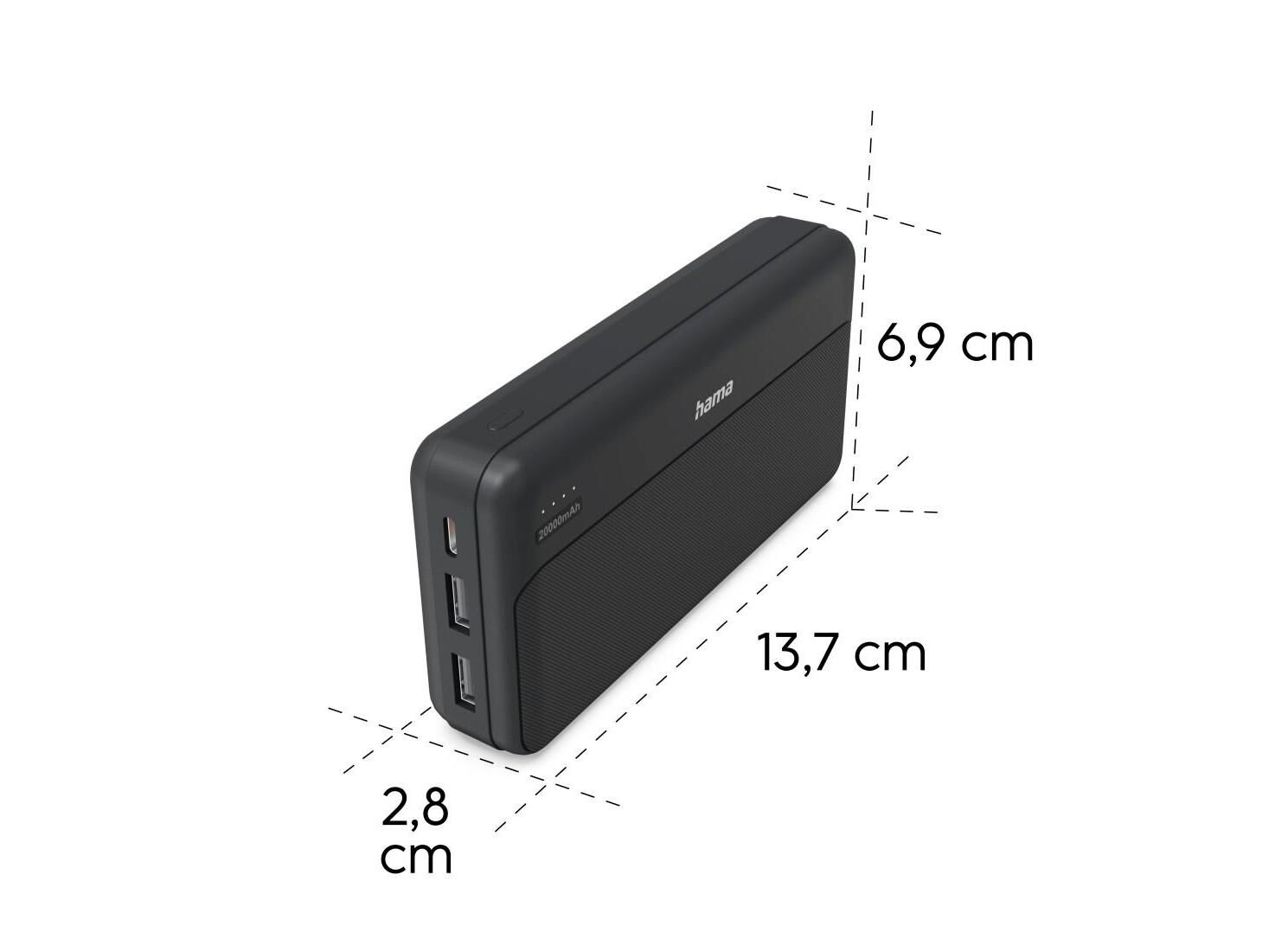 POWERBANK HAMA POCKET 20 20.000MAH image number 2