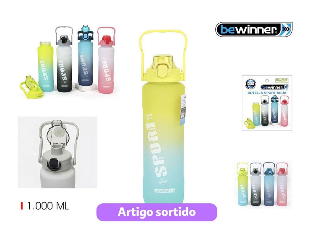 GARRAFA DE &Aacute;GUA SPORT 1L CORES SORTIDAS image number 0