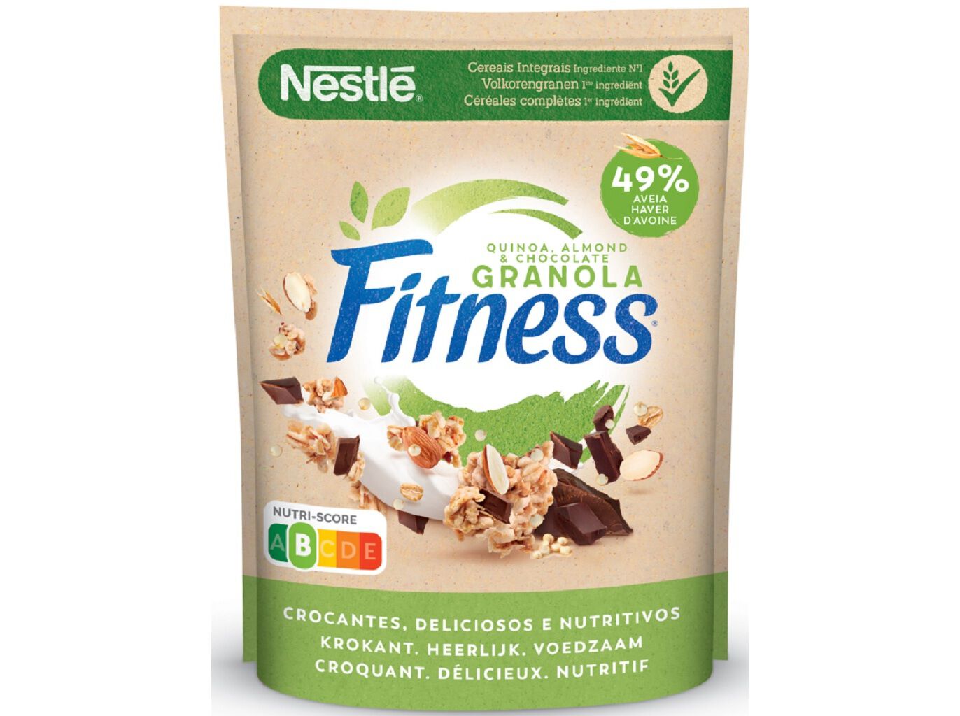 CEREAIS FITNESS GRANOLA QUINOA AM&Ecirc;NDOA E CHOCOLATE 300G