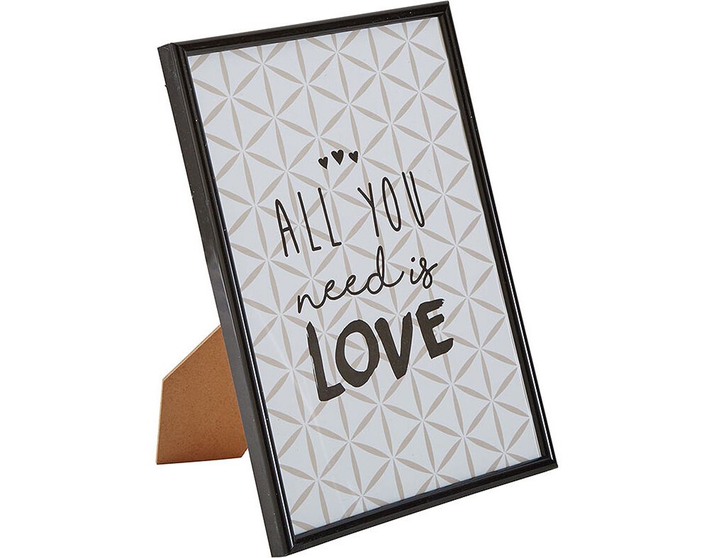 MOLDURA ACTUEL EM PL&Aacute;STICO PRETO 10X15CM image number 0