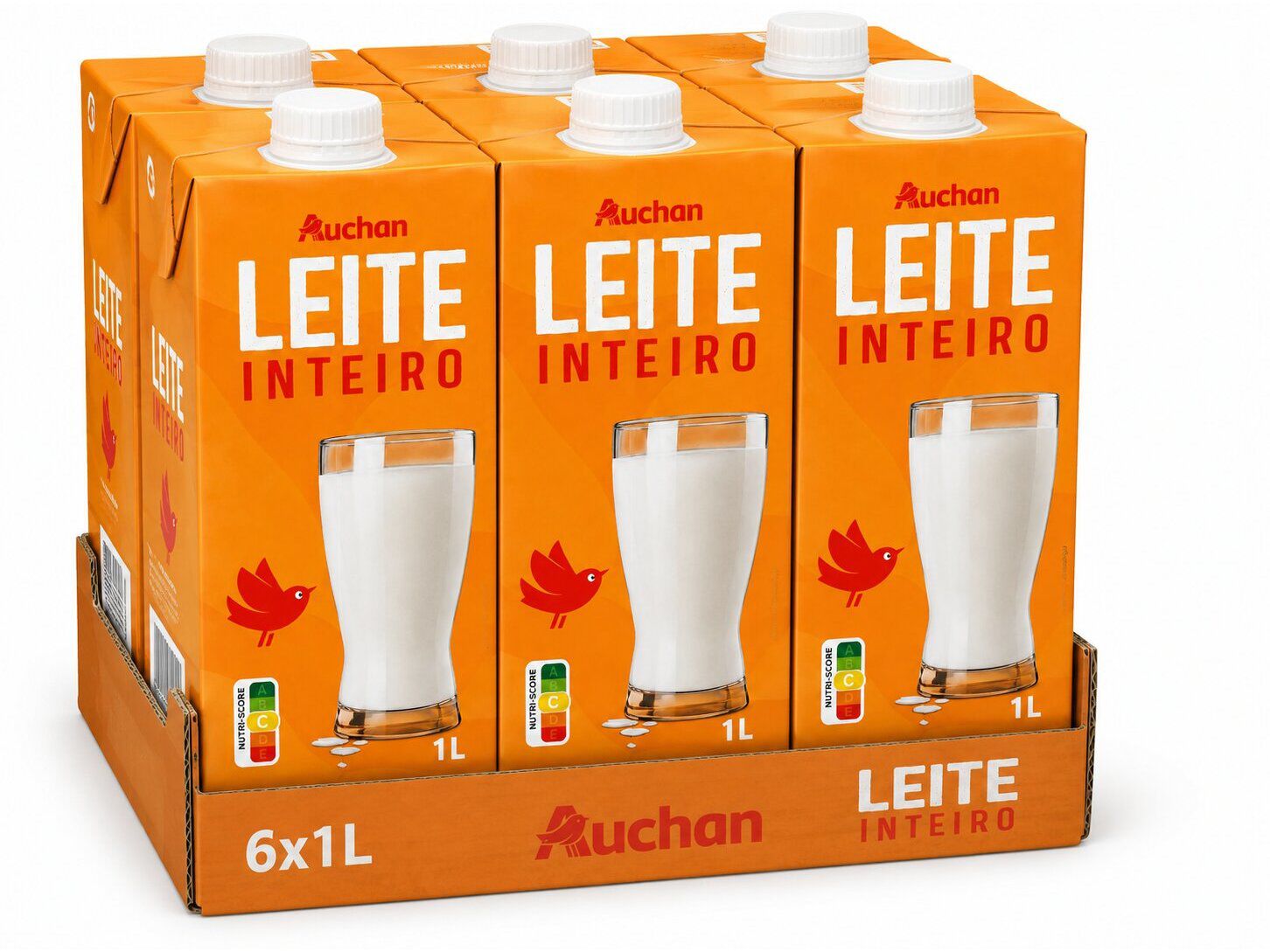 LEITE UHT INTEIRO AUCHAN 6X1L image number 0