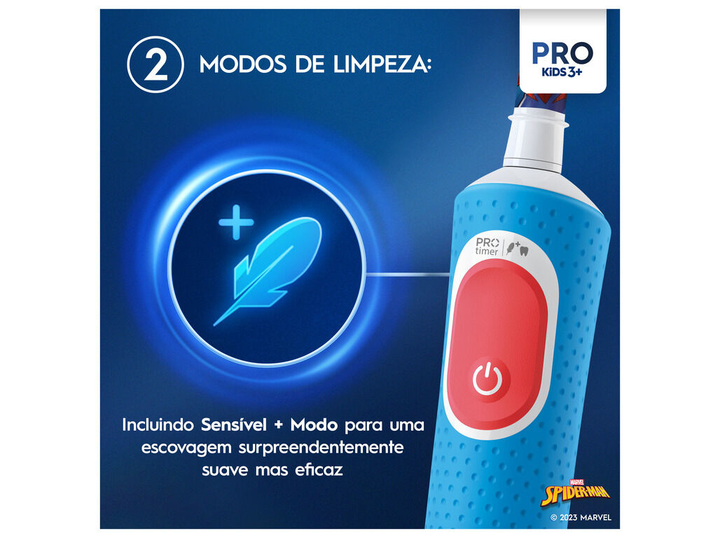ESCOVA ELECTRICA ORAL-B VITALITY PRO KIDS 3+ SPIDERMAN image number 4