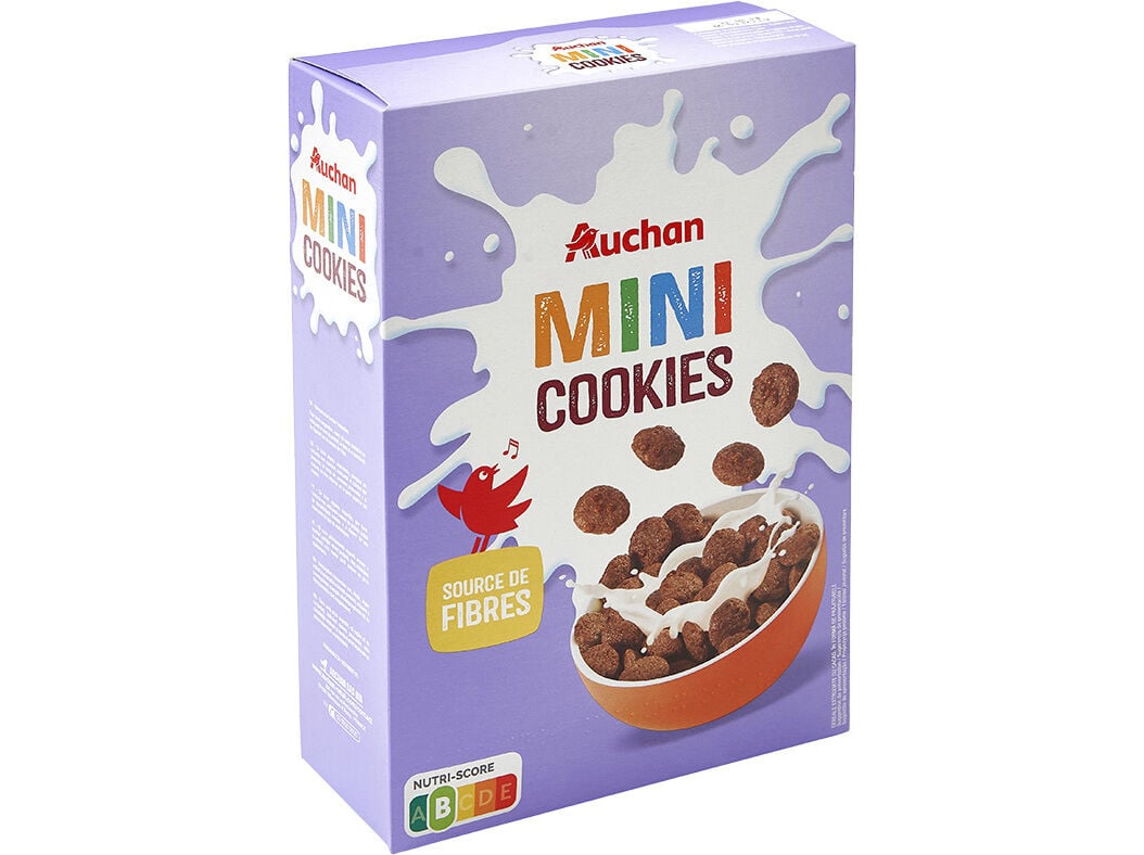 CEREAIS AUCHAN MINI COOKIES 375G