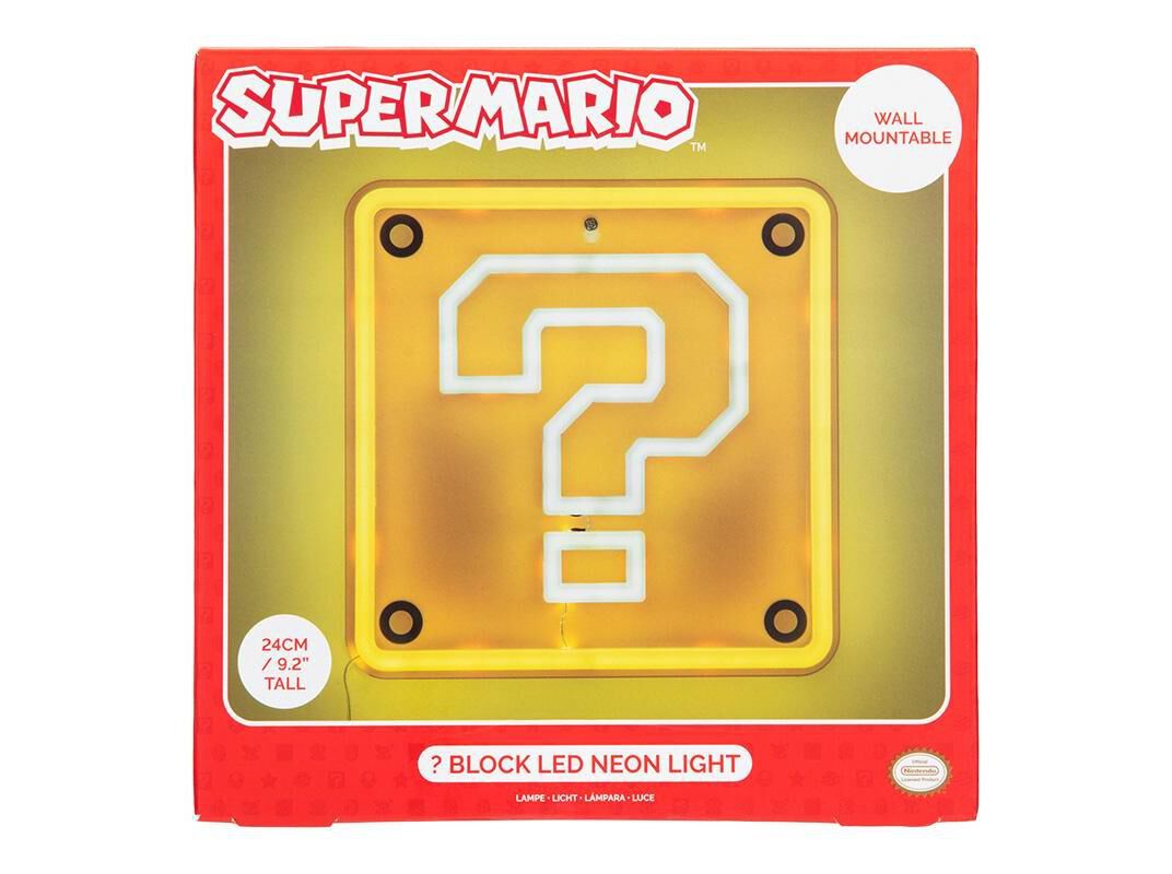 LUZ LED NEON SUPER MARIO QUESTION BLOCK image number 0