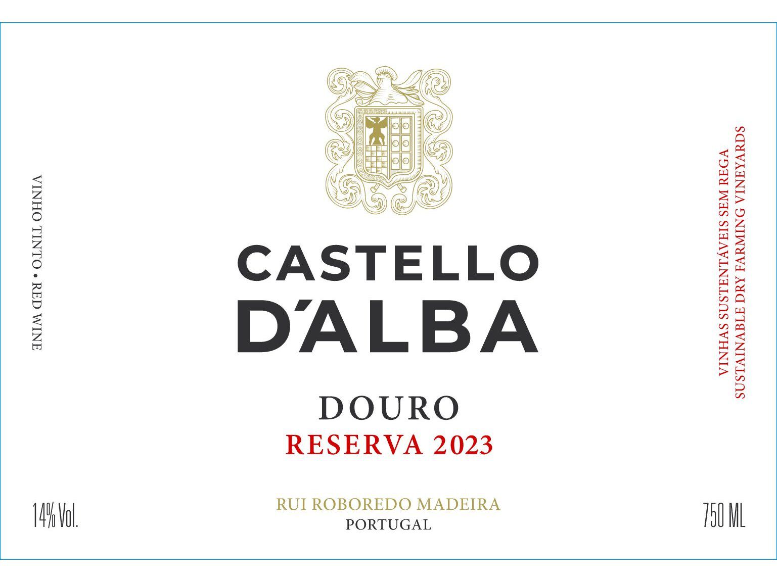 VINHO TINTO CASTELLO D'ALBA RESERVA DOURO 0.75L image number 1
