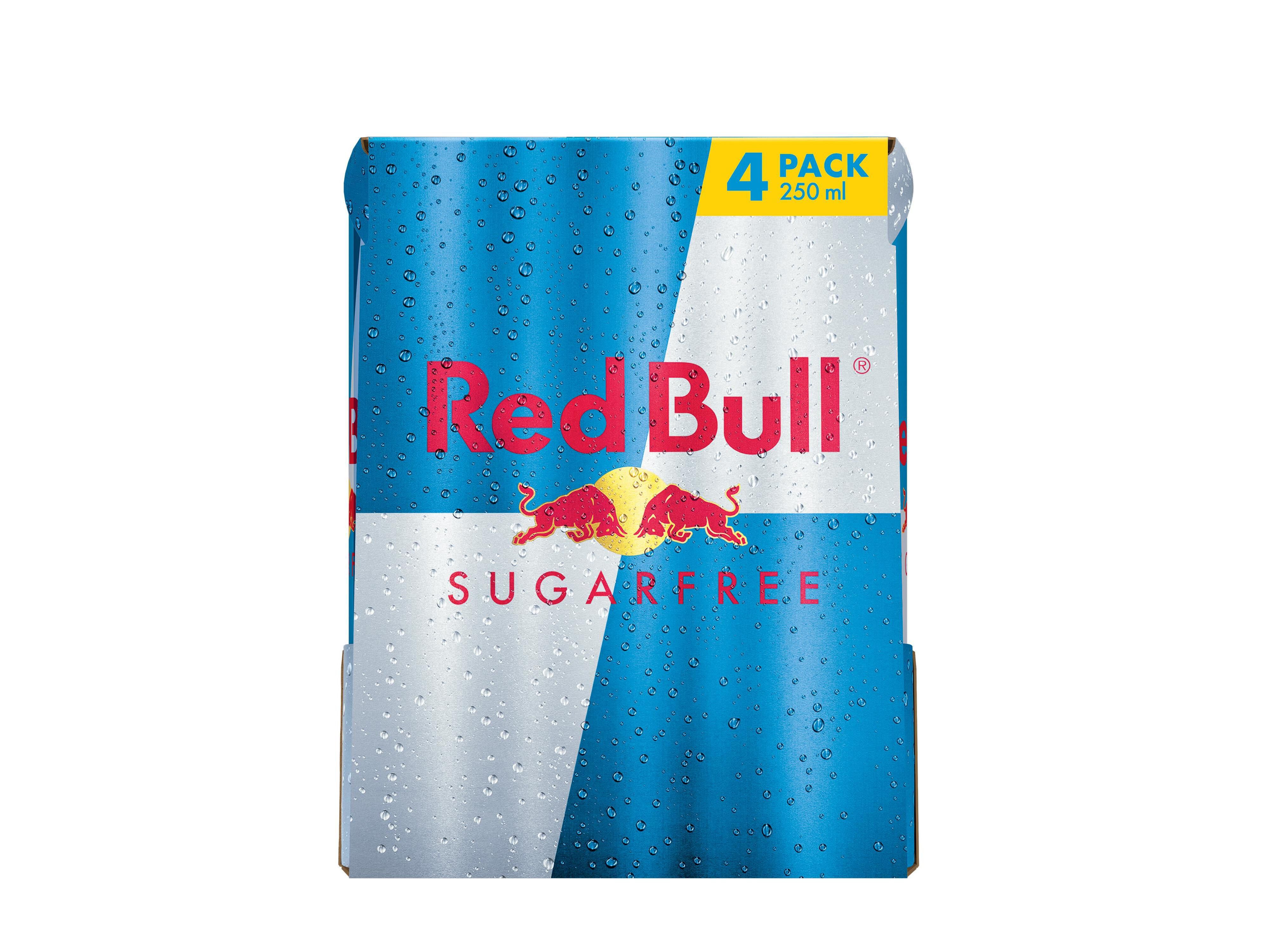 BEBIDA ENERGETICA RED BULL SUGARFREE 4X0.25L (SDR) image number 0