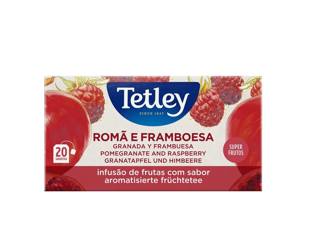 INFUS&Otilde;ES DE FRUTOS TETLEY ROM&Atilde; E FRAMBOESA 20 SAQ image number 1