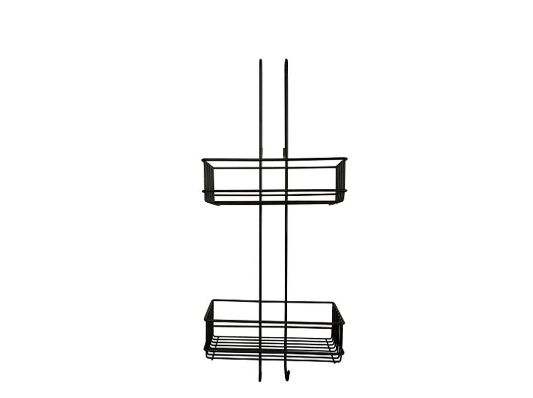 SUPORTE DE DUCHE ACTUEL METAL PRETO 26X18X59CM image number 0