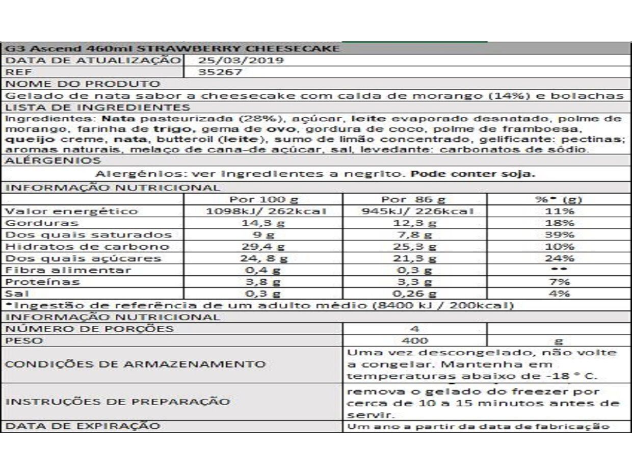 GELADO H&Auml;AGEN-DAZS STRAWBERRY CHEESECAKE 460ML image number 1