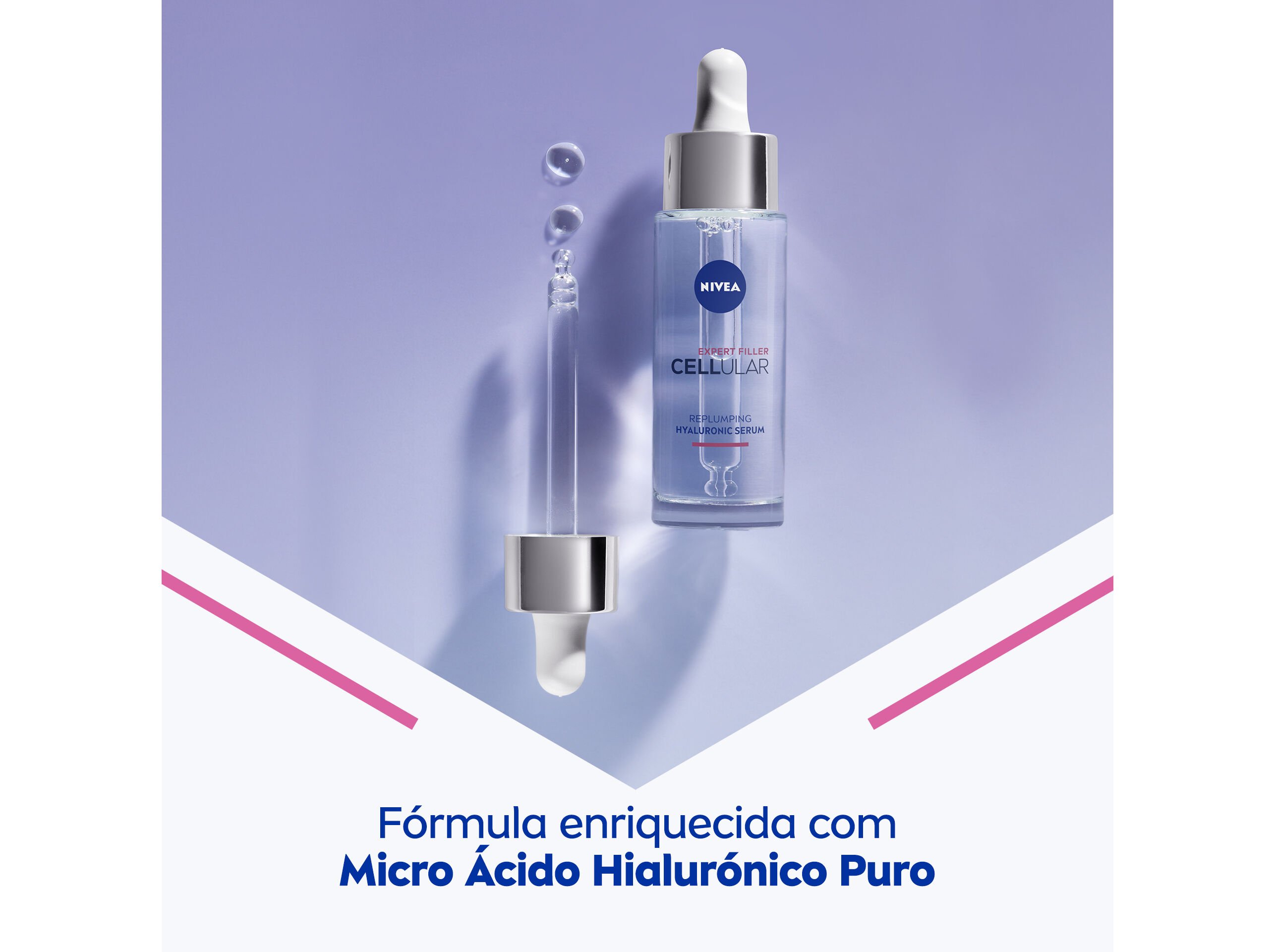 S&Eacute;RUM DE ROSTO BOOSTER &Aacute;CIDO HIALUR&Oacute;NICO CELLULAR FILLER NIVEA 30 ML image number 1