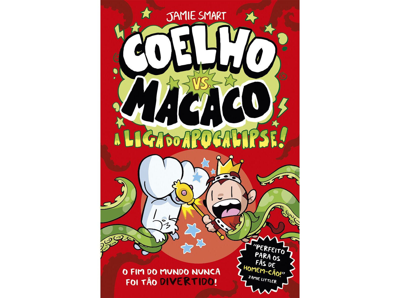 LIVRO COELHO VS. MACACO - A LIGA DO APOCALIPSE! image number 1