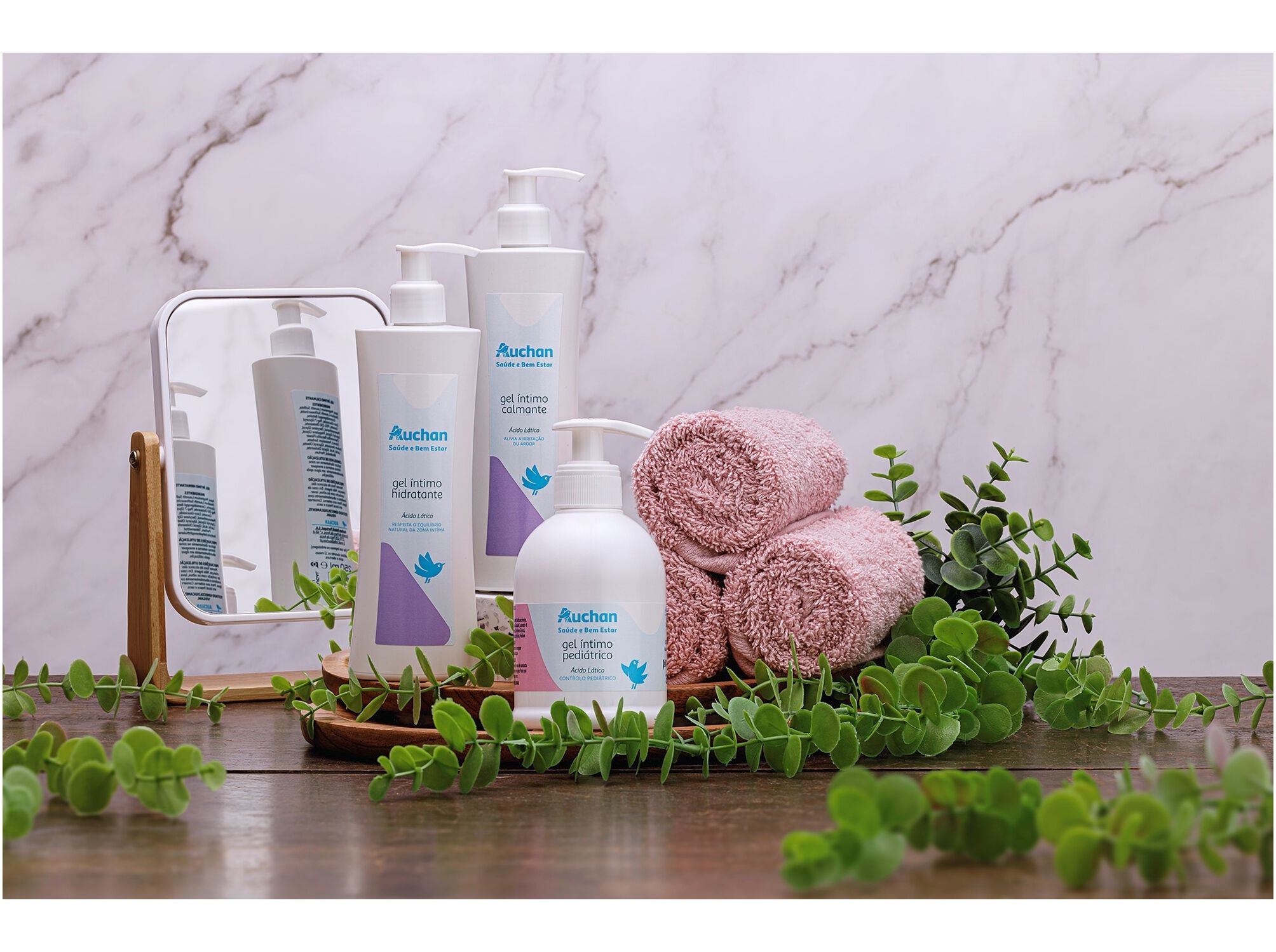 GEL &Iacute;NTIMO CALMANTE AUCHAN SA&Uacute;DE E BEM ESTAR 250ML image number 1