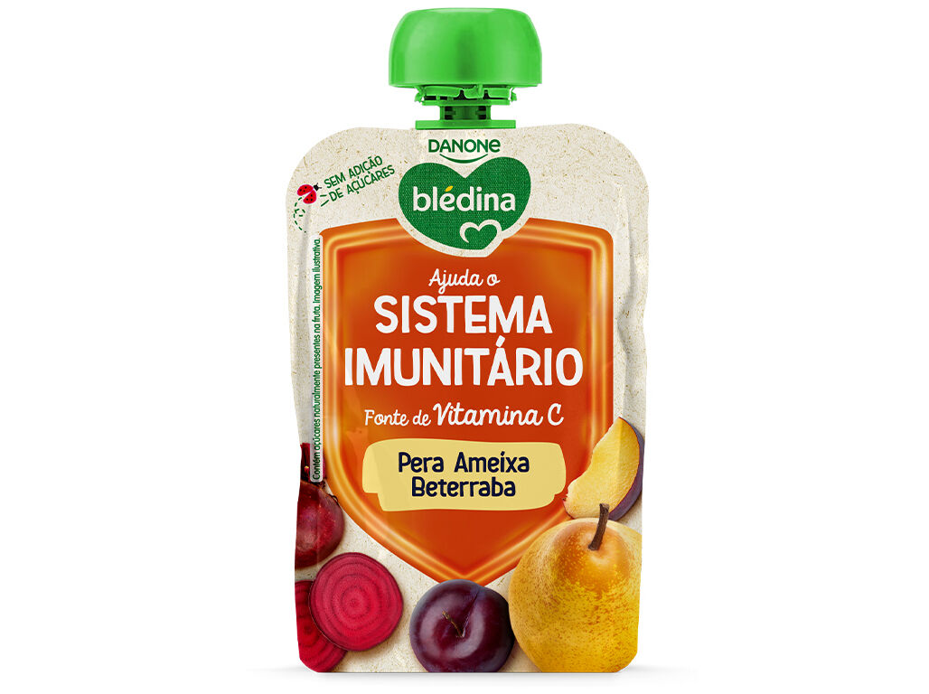 SAQUETA FRUTA BL&Eacute;DINA PERA AMEIXA BETERRABA 100G