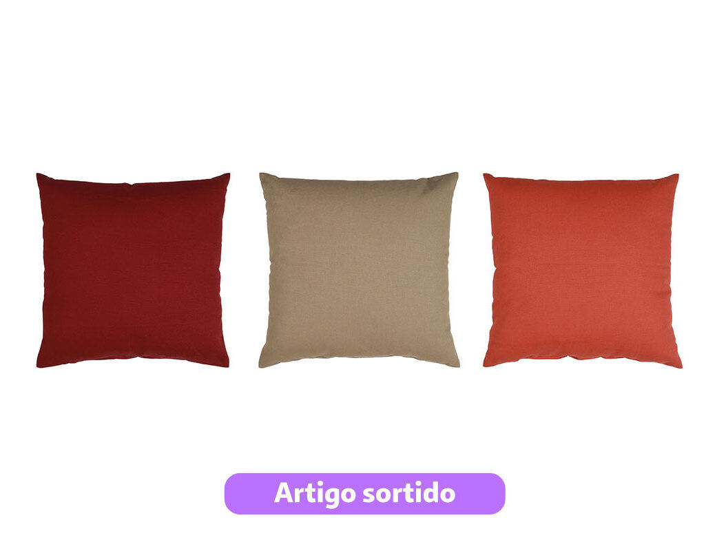 ALMOFADA ACTUEL SMALL 40X40CM CORES SORTIDAS
