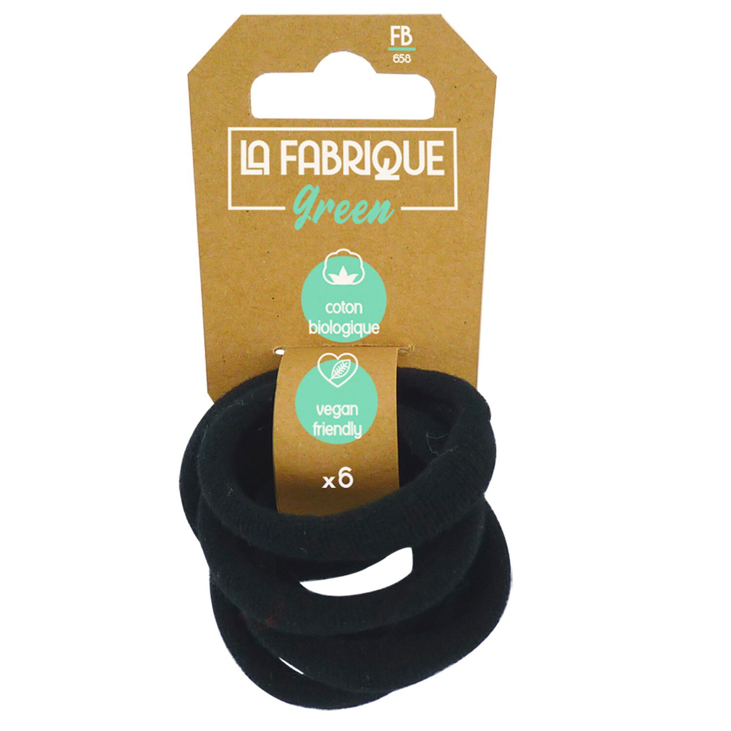 El&aacute;stico De Cabelo Algod&atilde;o Bio Fabrique Green 6 Un image number 0