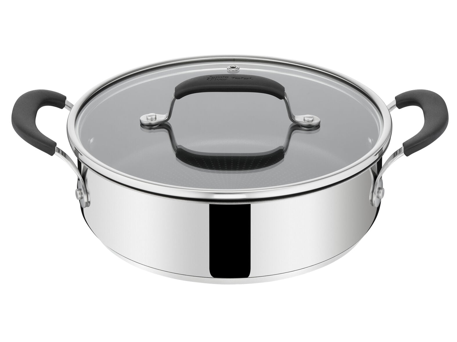 CA&Ccedil;AROLA BAIXA TEFAL JAMIE OLIVER EM INOX 24 CM