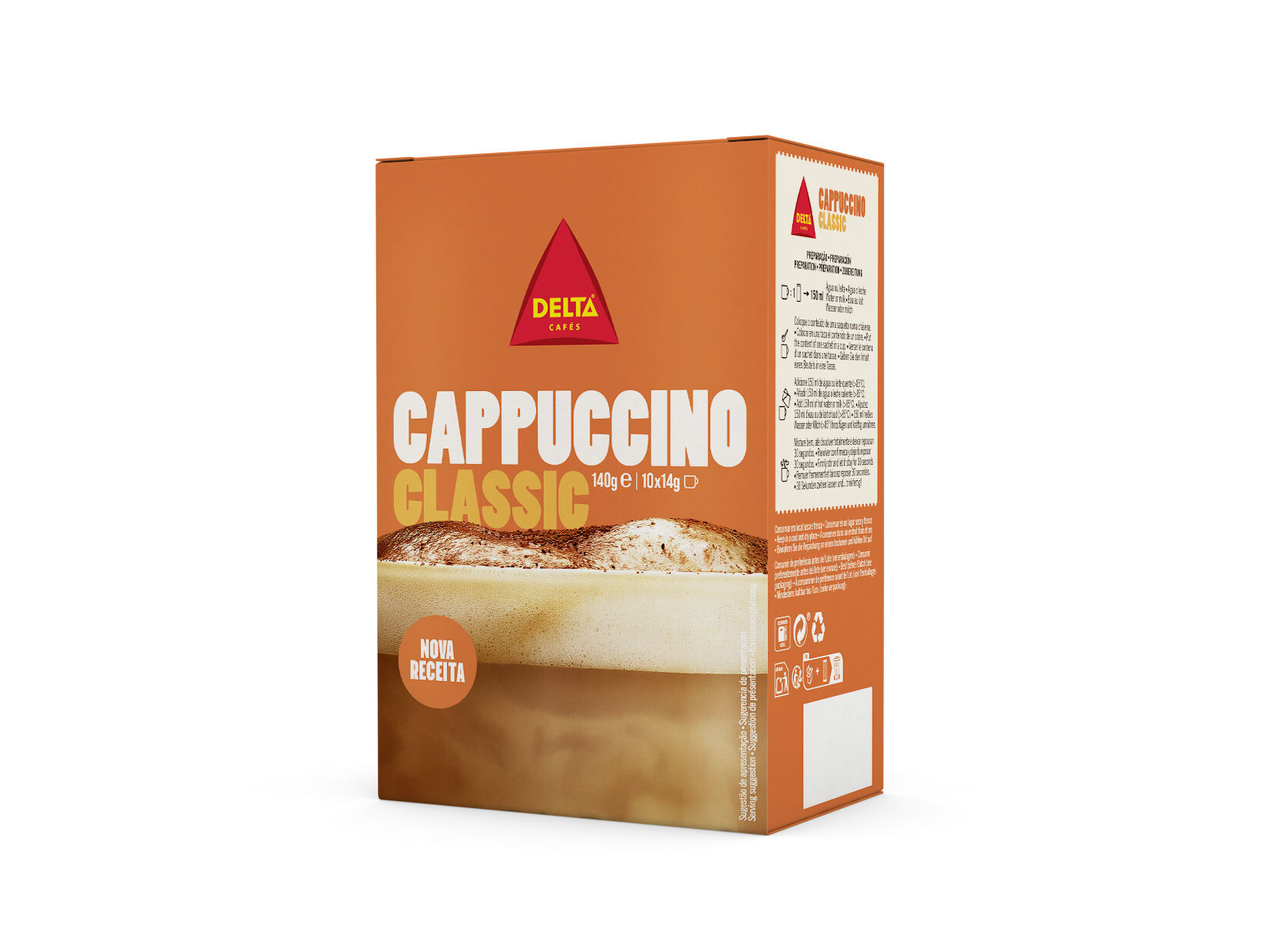 CAPUCCINO DELTA CLASSICO EM STICK 140G image number 1