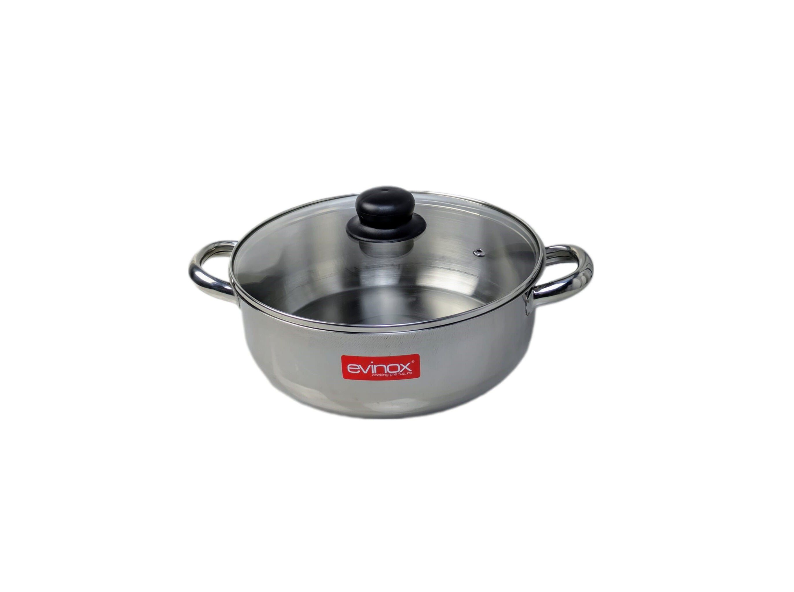 CA&Ccedil;AROLA COM ASAS E TAMPA DE INDU&Ccedil;&Atilde;O EVEM INOX EM INOX 24CM image number 0